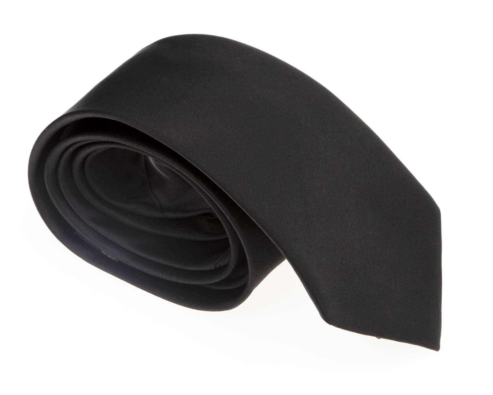 Foto 3 pulgar | Foto 2 | Corbata Lisa Wall Street Negra
