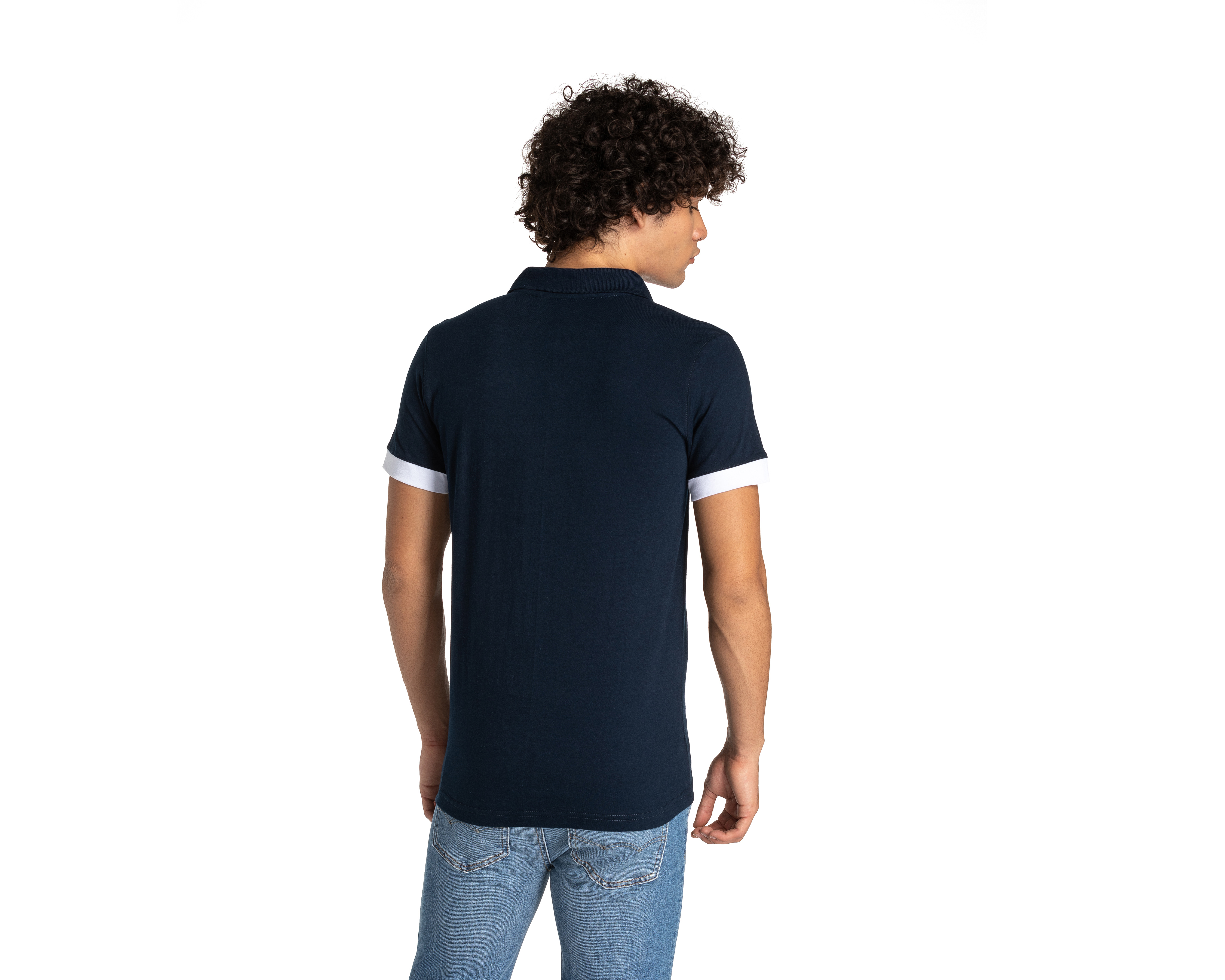 Foto 3 pulgar | Foto 2 | Playera Polo York Team Polo Club Azul Marino para Hombre
