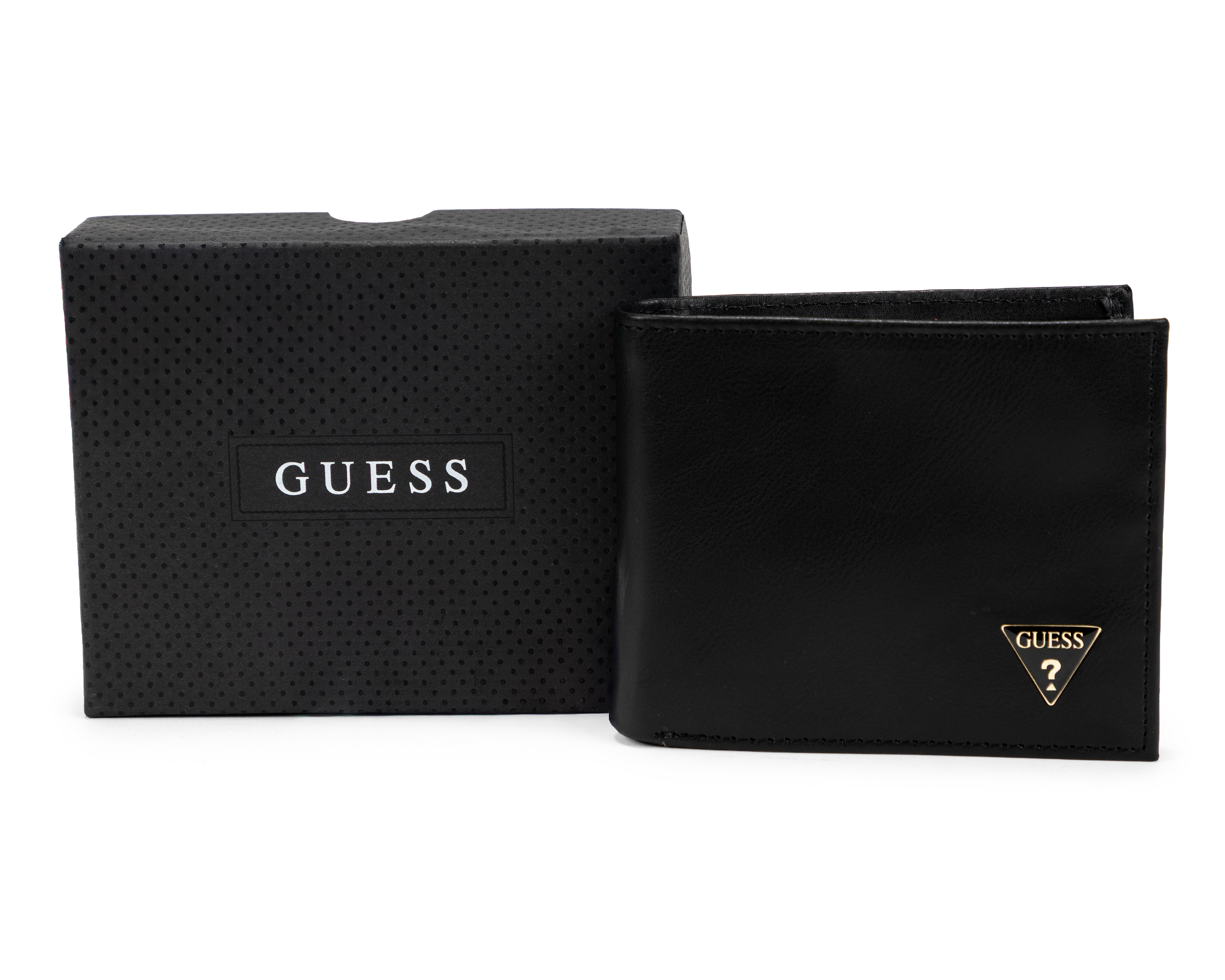 Foto 2 pulgar | Foto 1 | Cartera de Piel para Hombre Guess Smooth