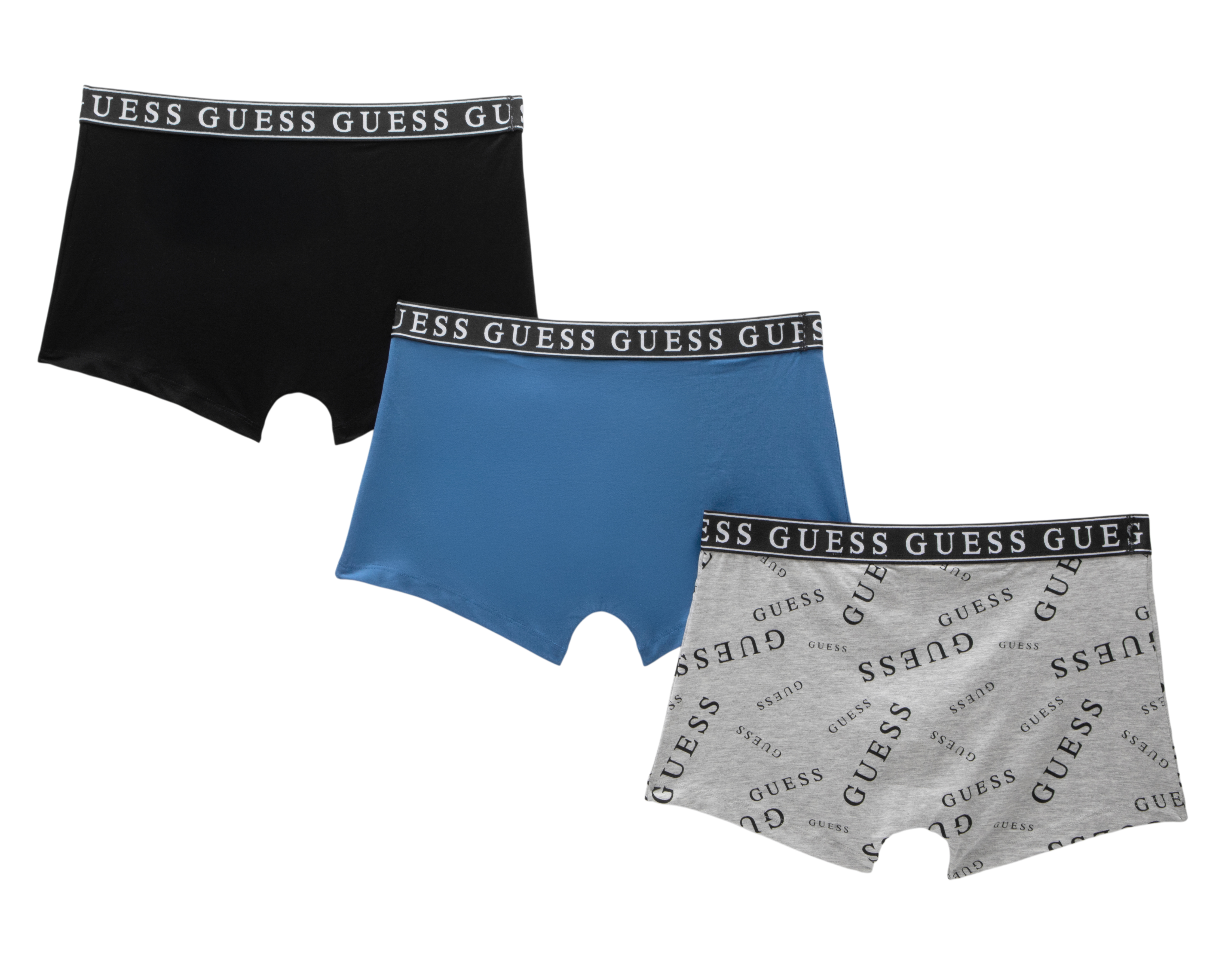 Foto 3 pulgar | Foto 2 | Bóxer Corto Guess para Hombre 3 Piezas