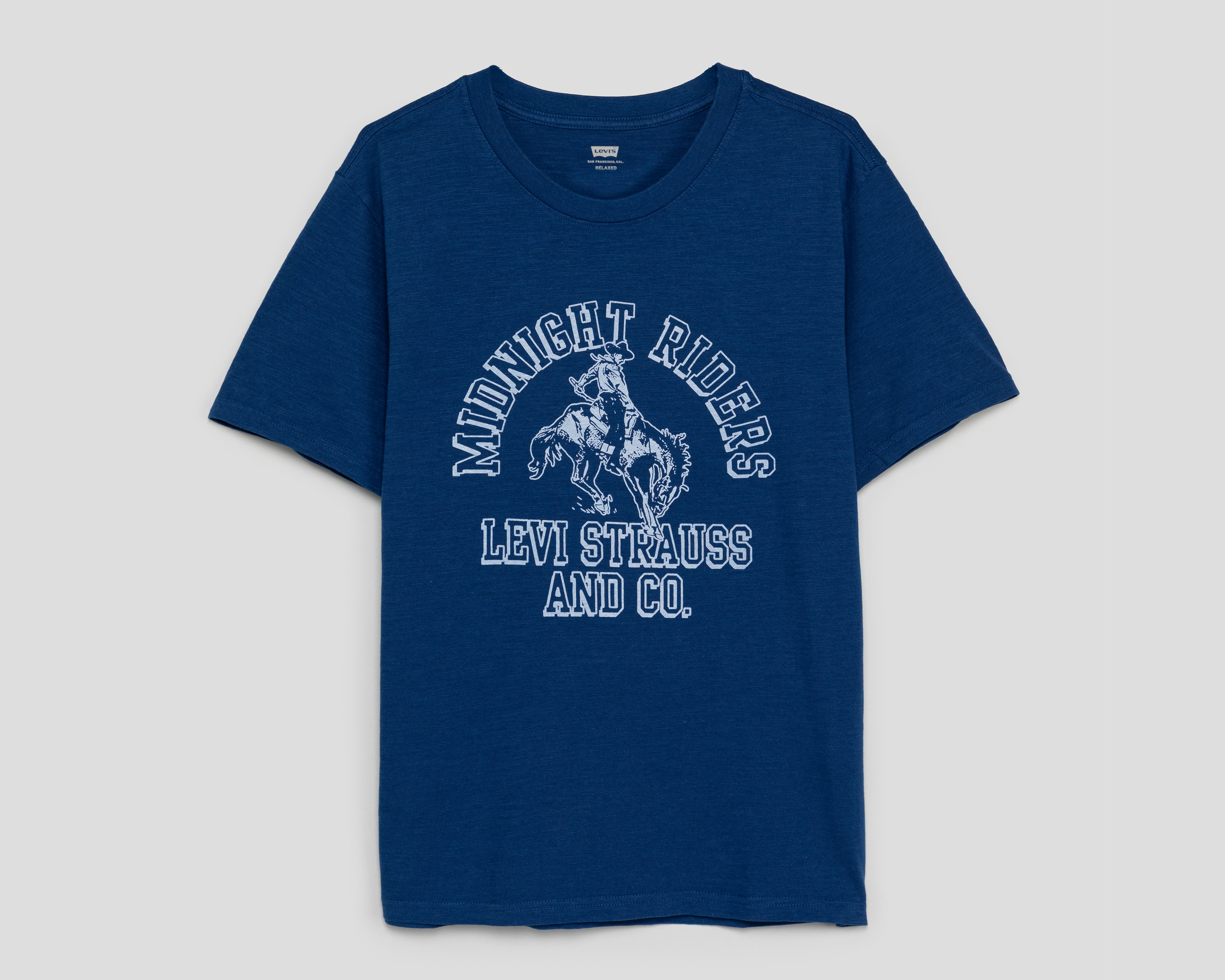 Playera de Cuello Redondo Azul Levi's para Hombre