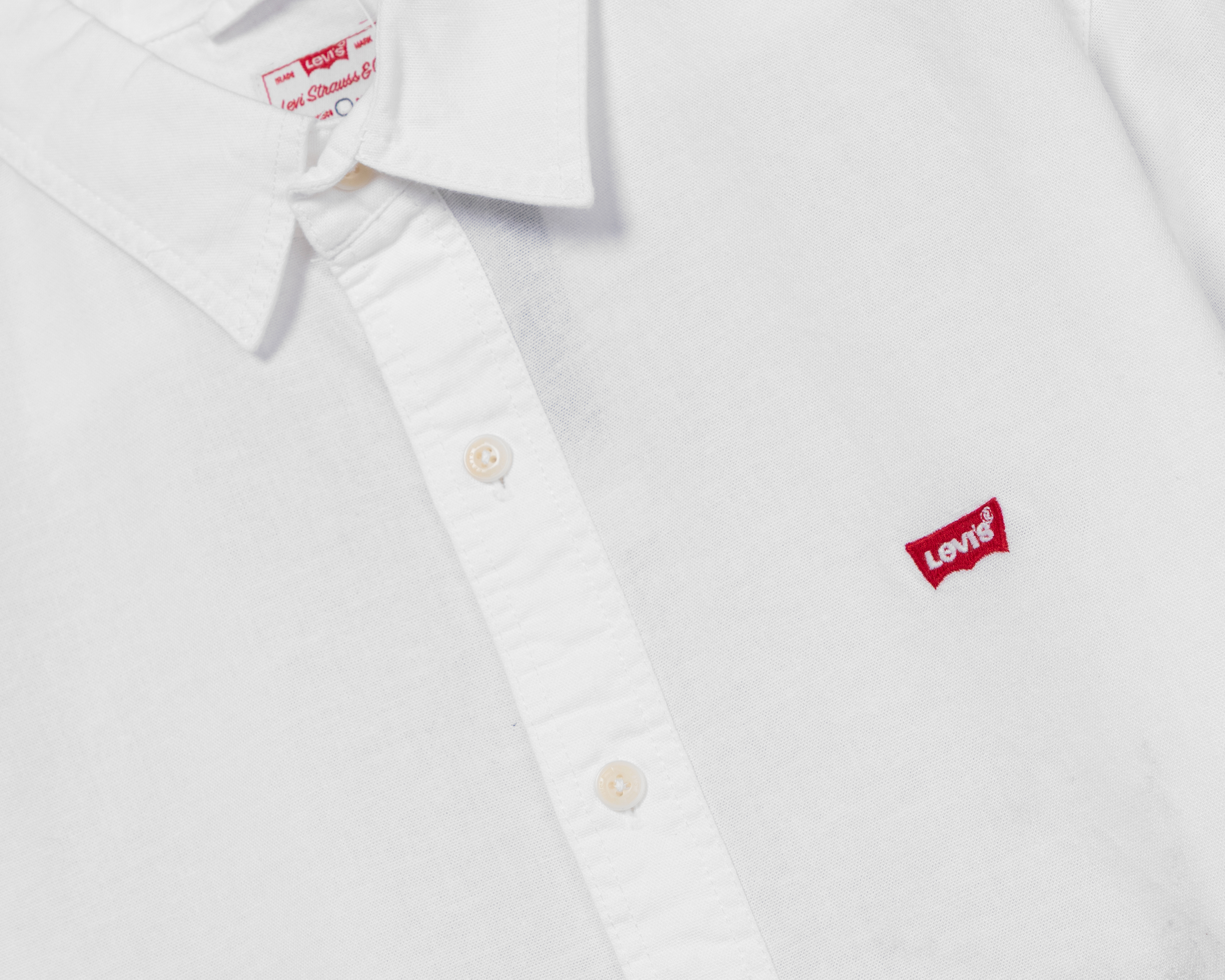 Foto 4 pulgar | Foto 3 | Camisa de Algodón Levi's Slim Fit Blanca para Hombre