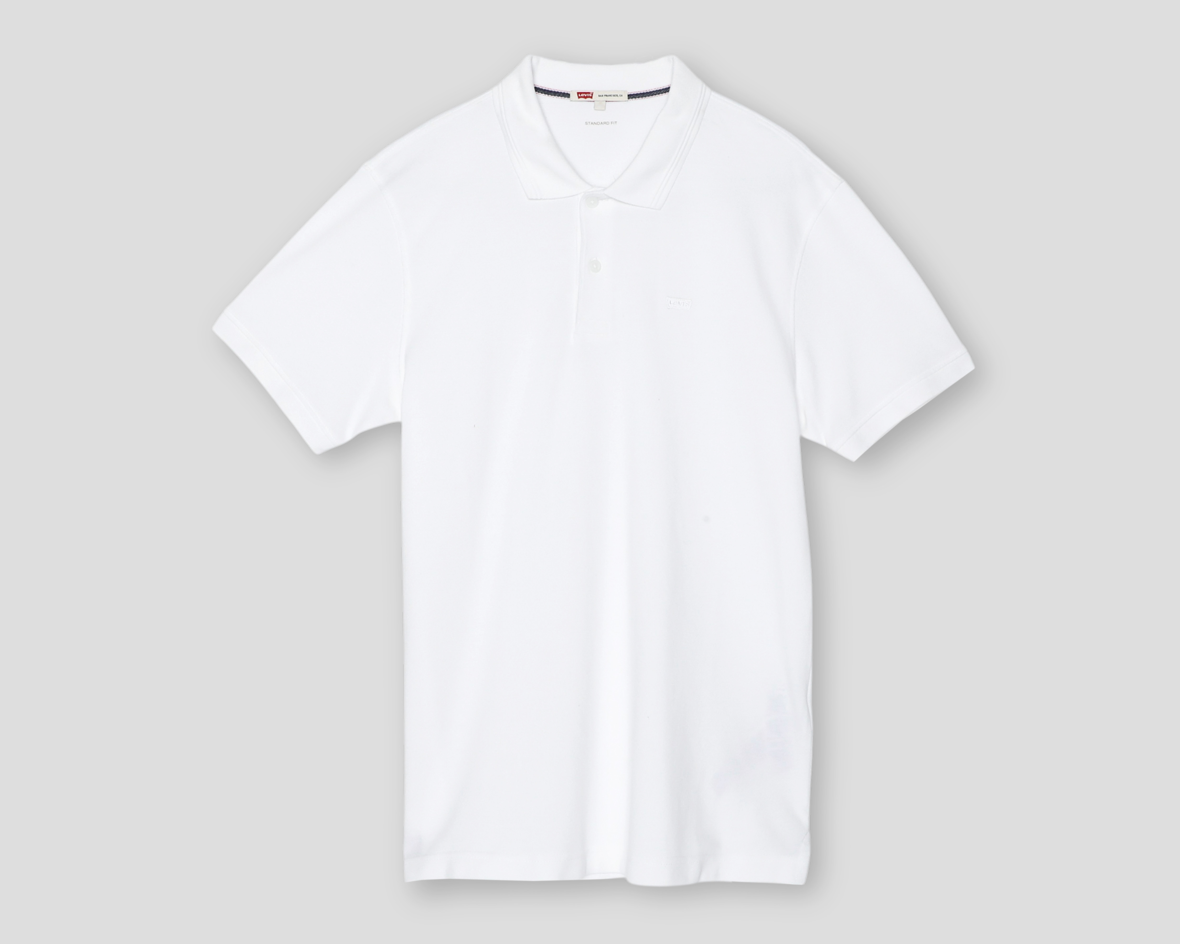 Foto 2 pulgar | Foto 1 | Playera Polo Levi's Blanca para Hombre