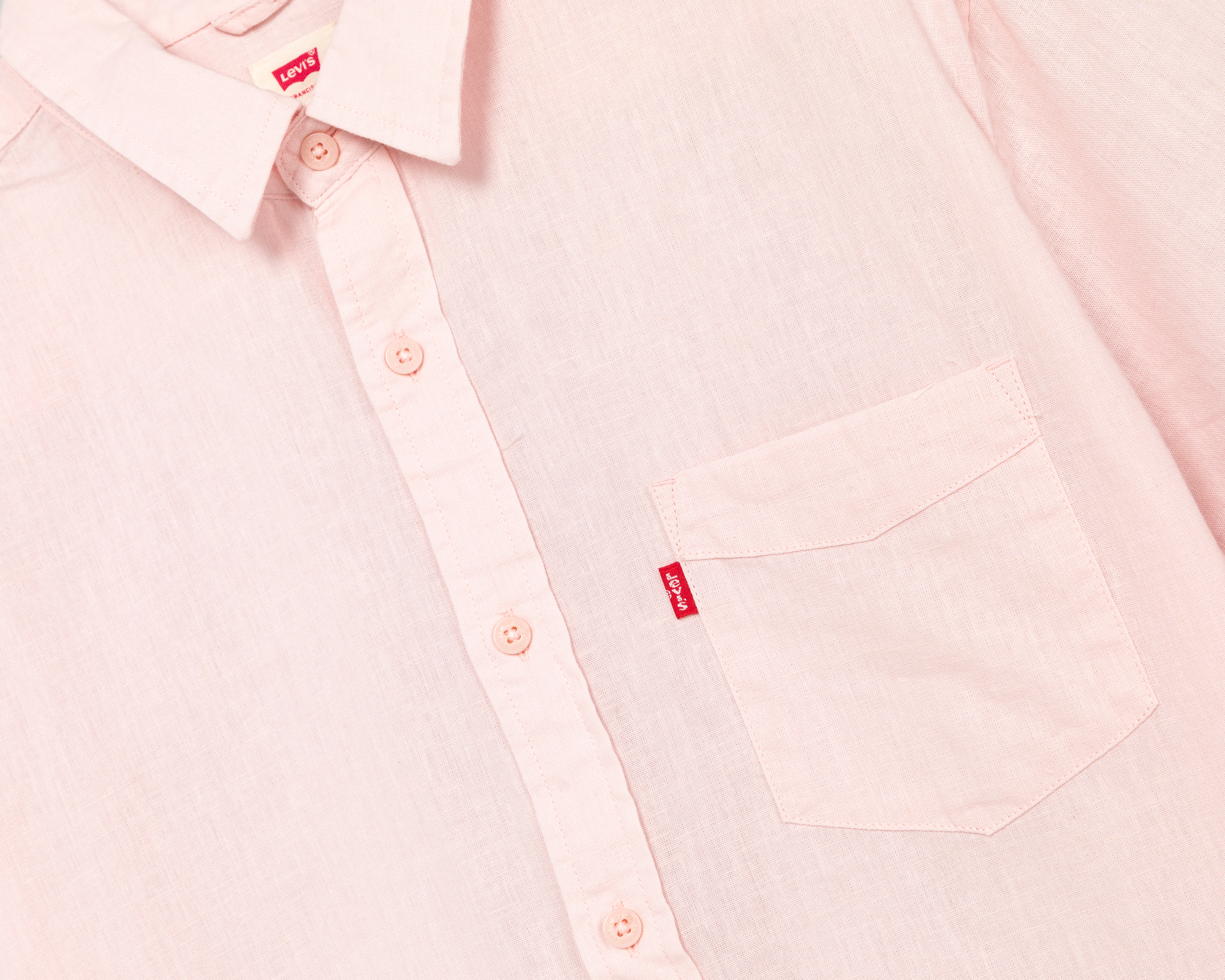 Foto 4 pulgar | Foto 3 | Camisa Casual Levi's Regular Rosa para Hombre