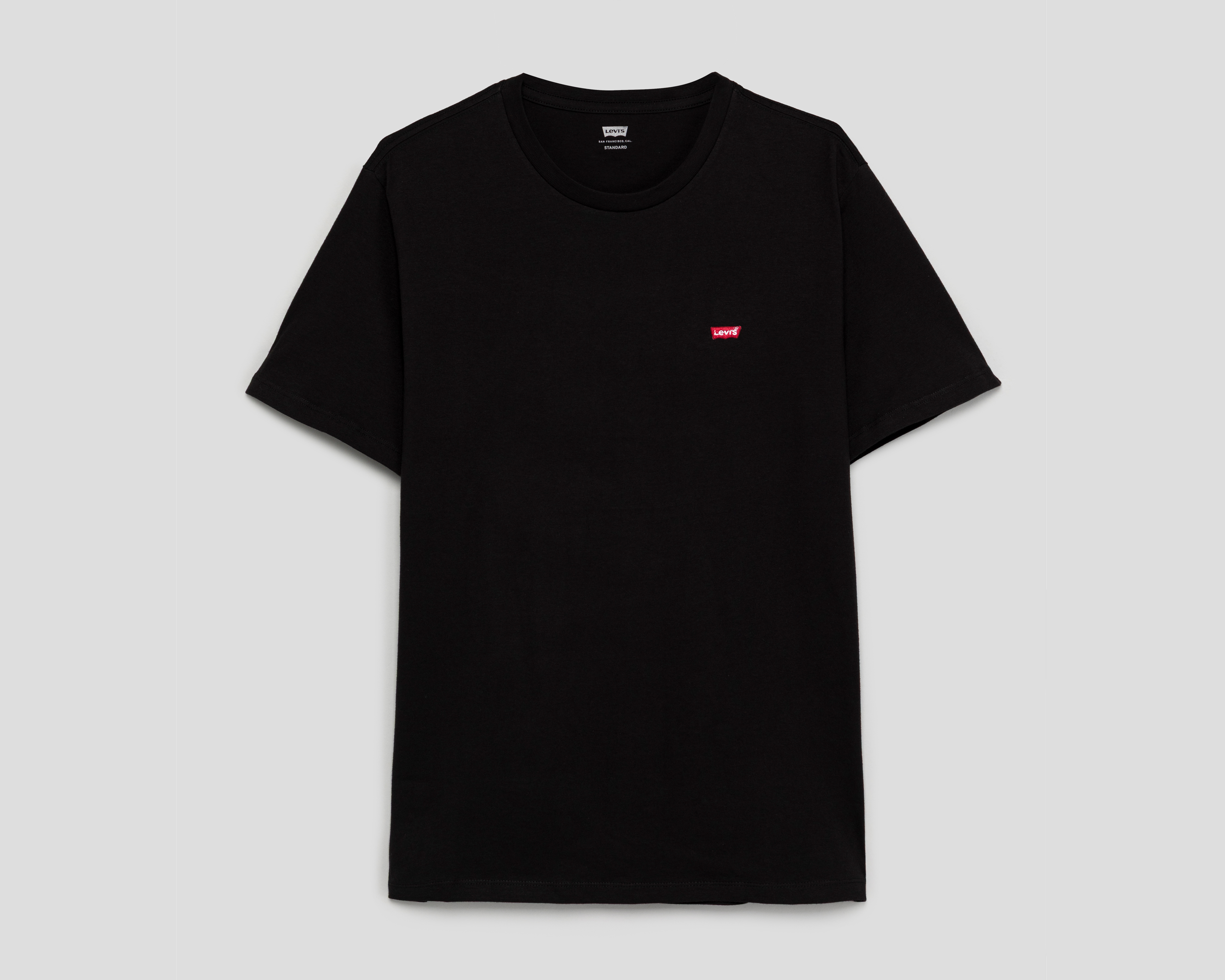 Playera de Cuello Redondo Negra Levi's para Hombre