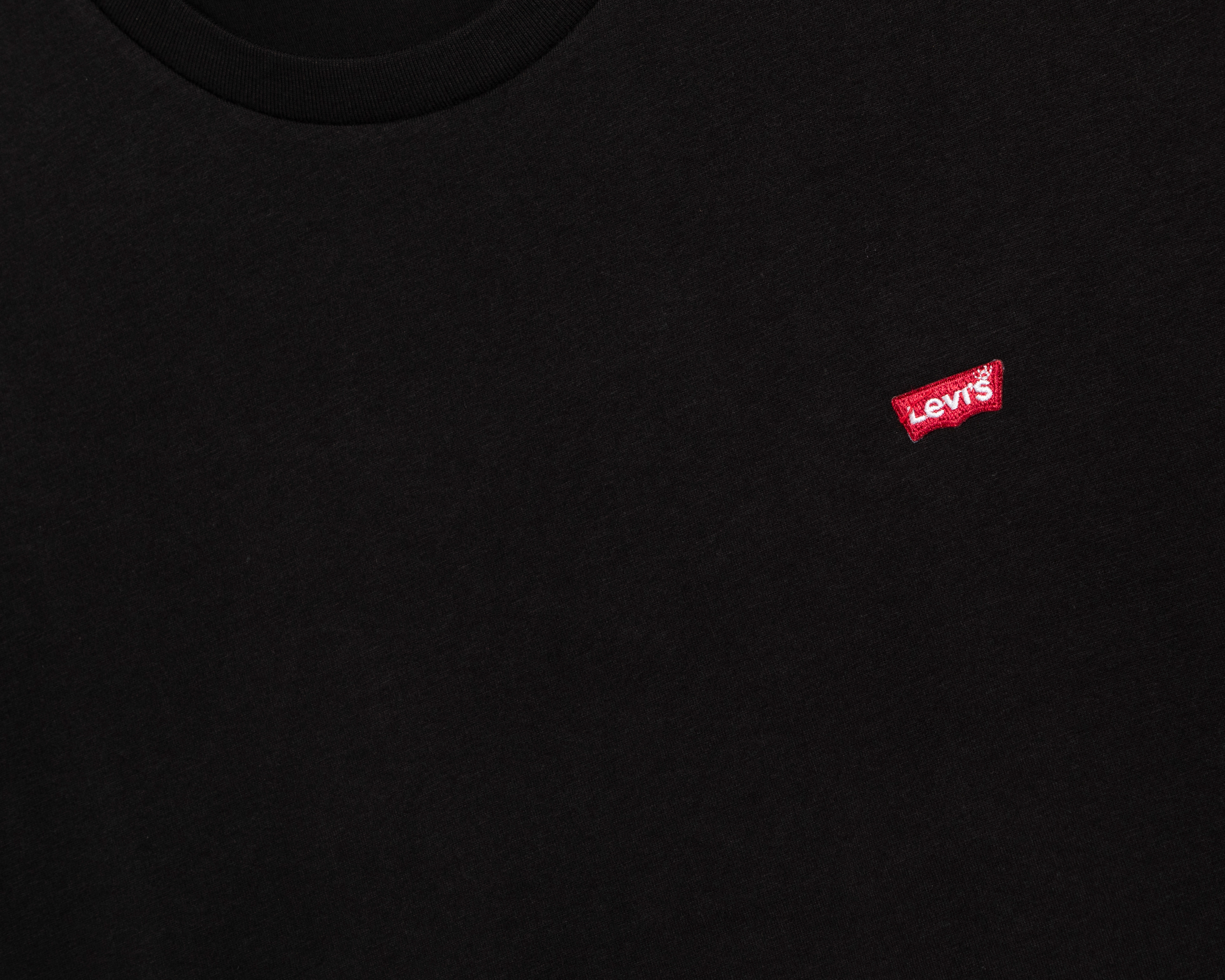 Foto 4 pulgar | Foto 3 | Playera de Cuello Redondo Negra Levi's para Hombre