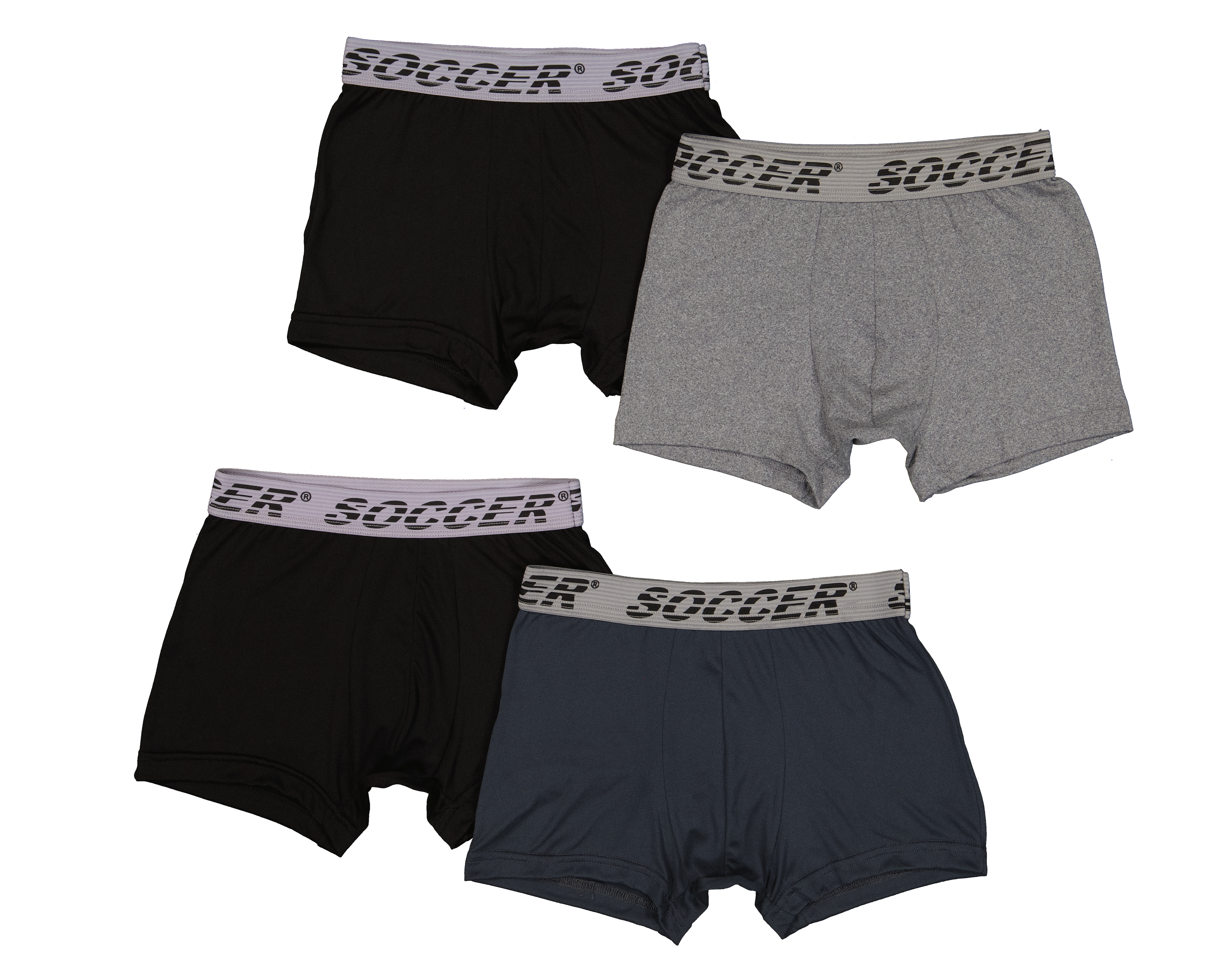 Bóxer Corto Soccer para Hombre 4 Piezas