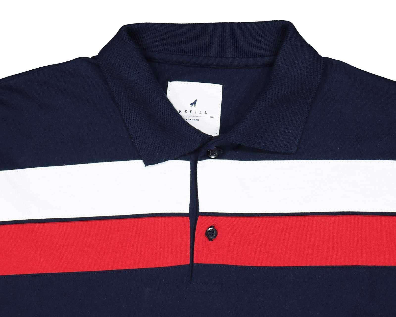 Foto 7 pulgar | Foto 6 | Playera tipo Polo Azul marca Refill para Hombre