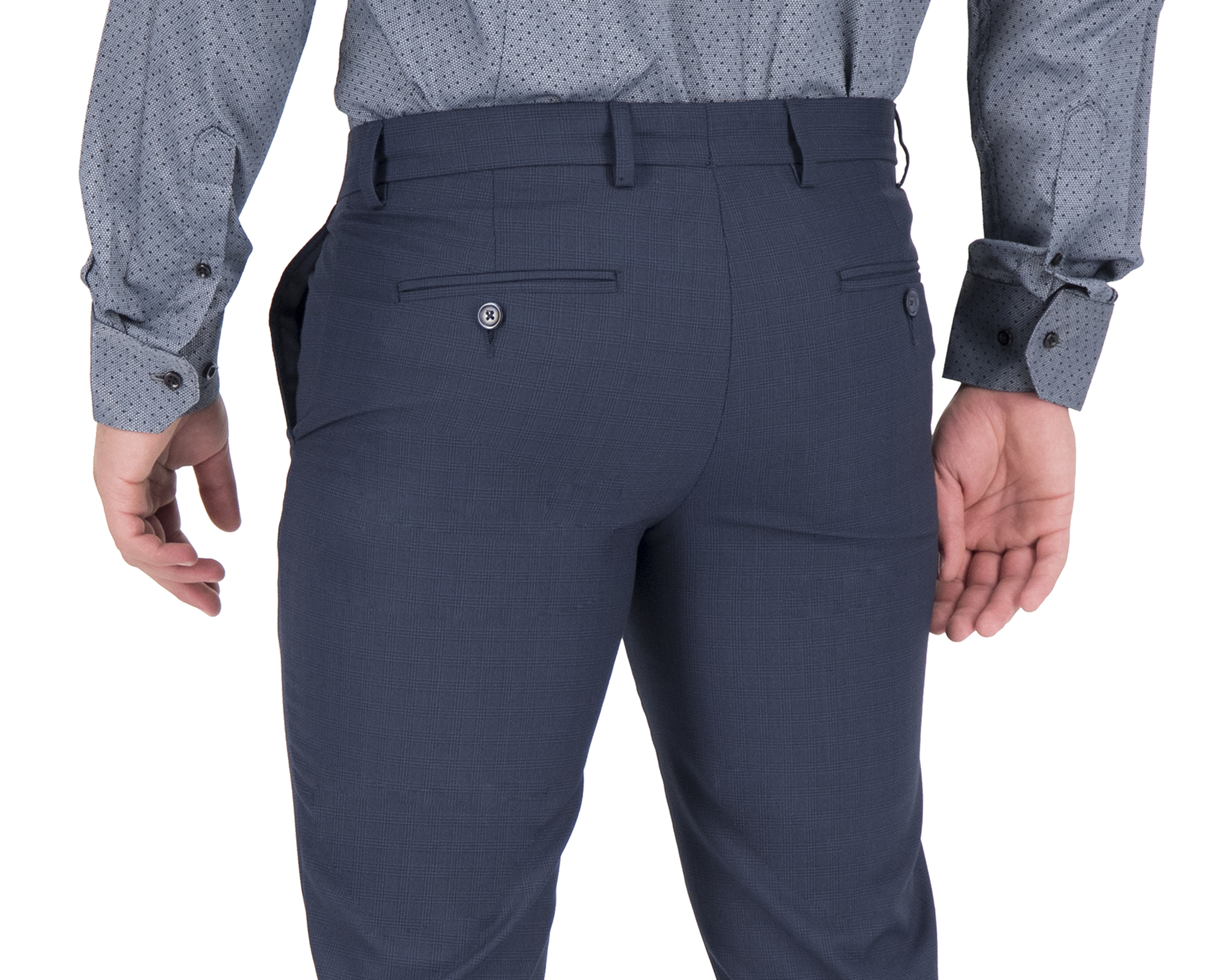 Foto 5 pulgar | Foto 4 | Pantalón de Vestir Wall Street a Cuadros