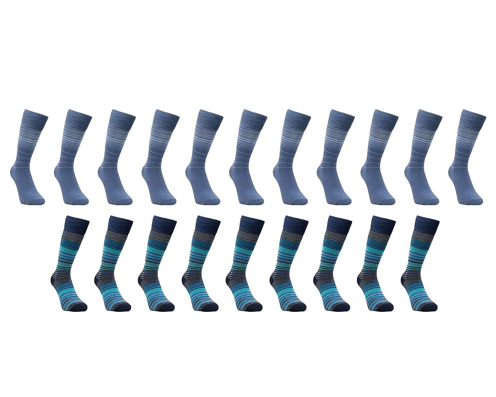 Foto 2 pulgar | Foto 1 | Calcetas Largas de Vestir Fruit Of The Loom para Hombre 20 Pares