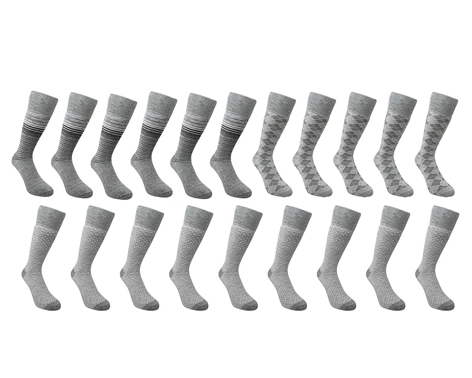 Calcetas Largas de Vestir Fruit Of The Loom para Hombre 20 Pares