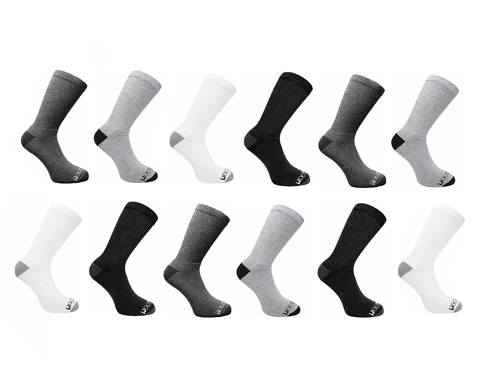 Calcetas Largas Deportivas Fruit Of The Loom para Hombre 12 Pares