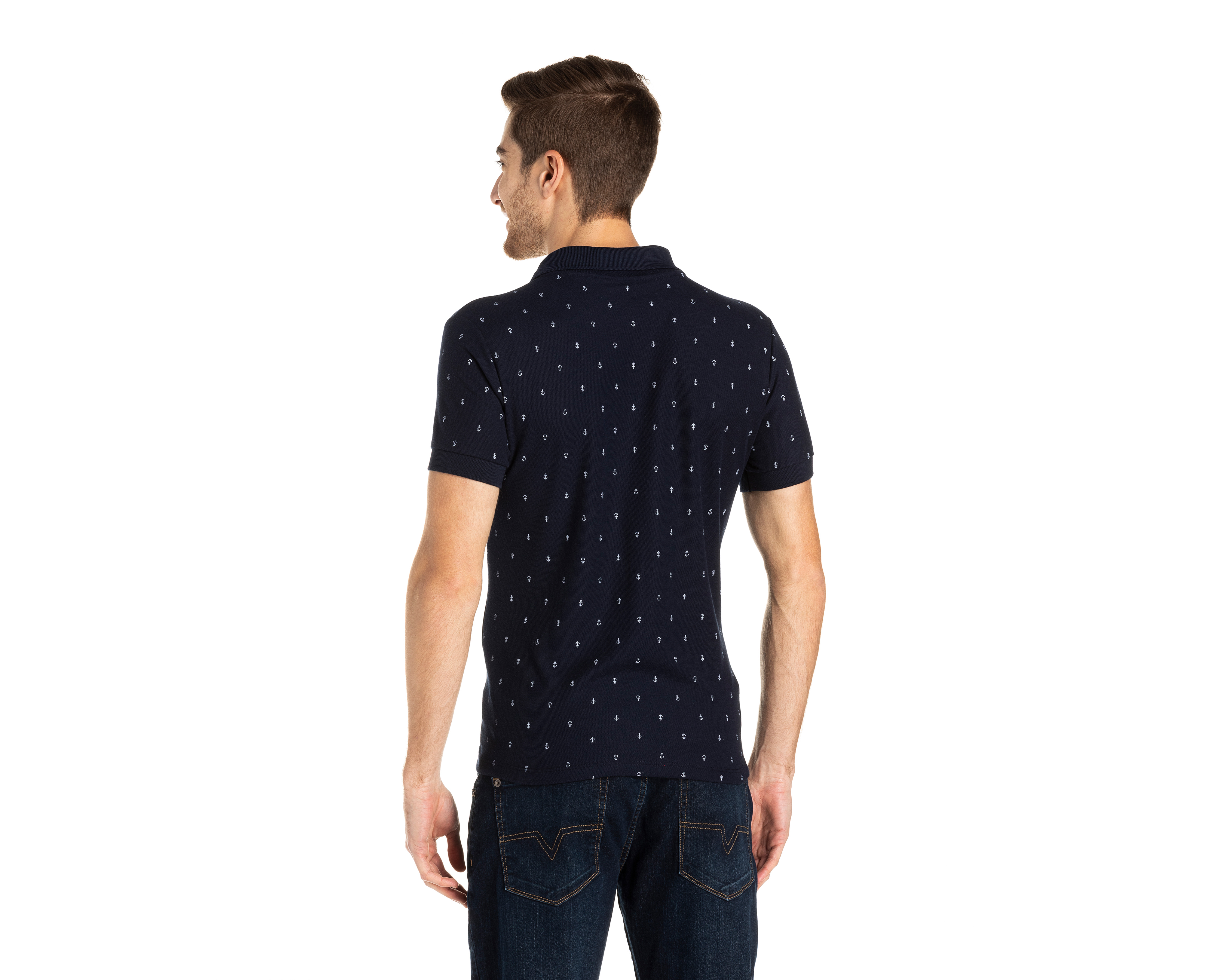 Foto 2 | Foto 2 | Playera Polo Refill Azul Marino para Hombre