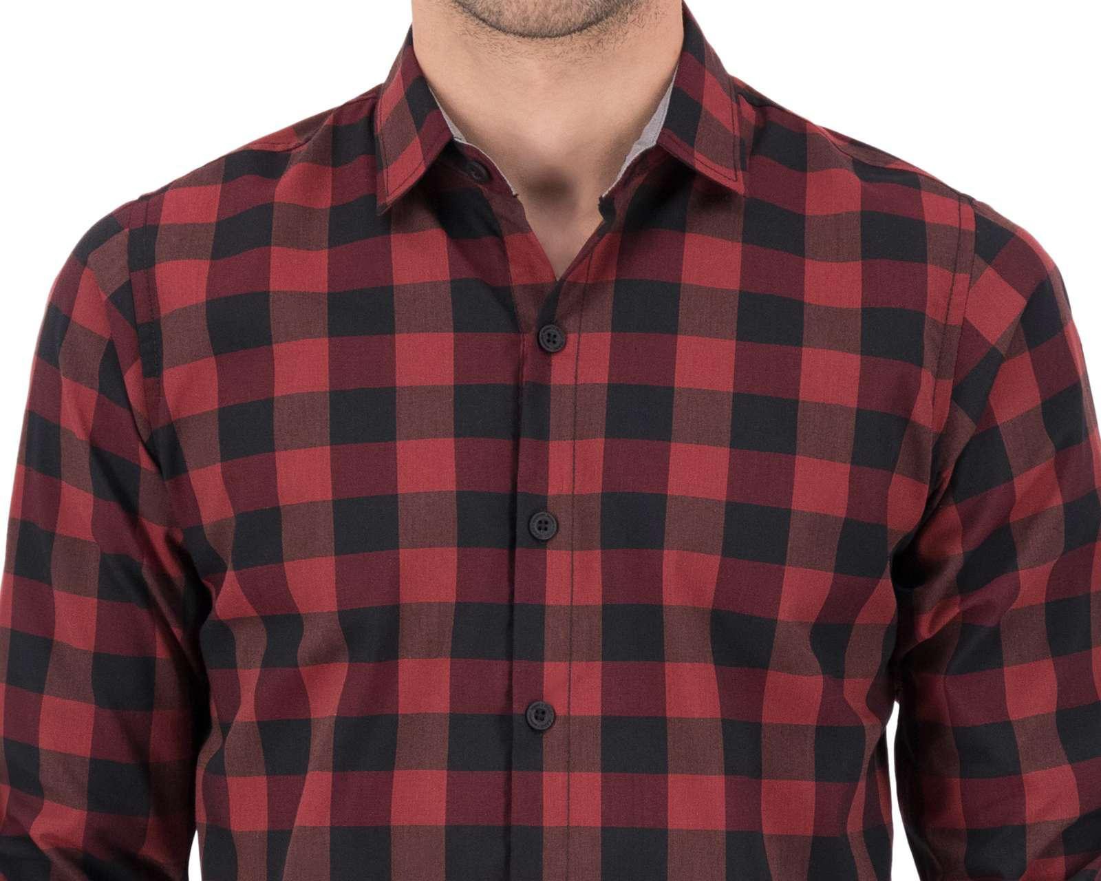 Foto 4 pulgar | Foto 3 | Camisa Casual Oggi a Cuadros