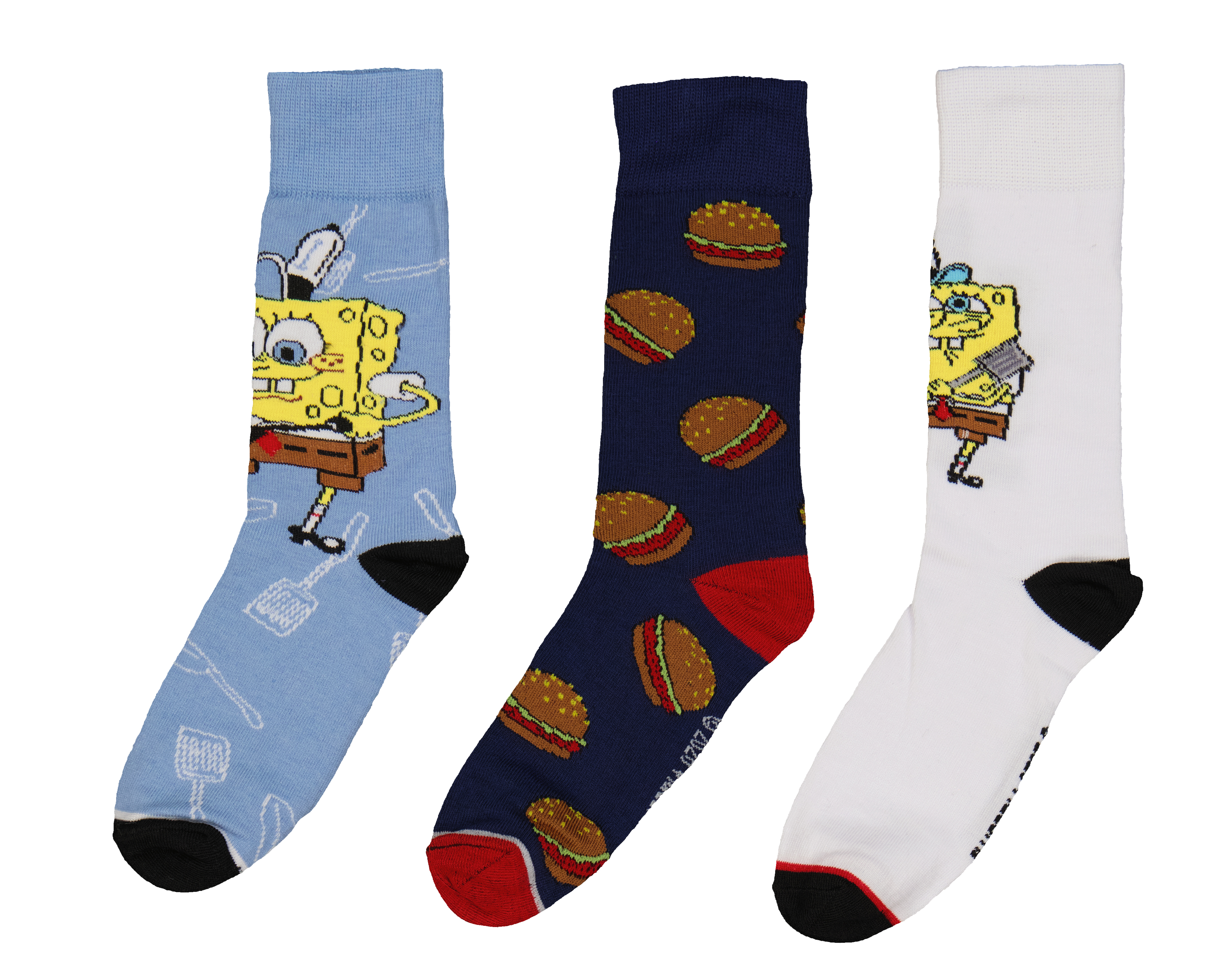 Calcetas Largas Bob Esponja para Hombre 3 Pares