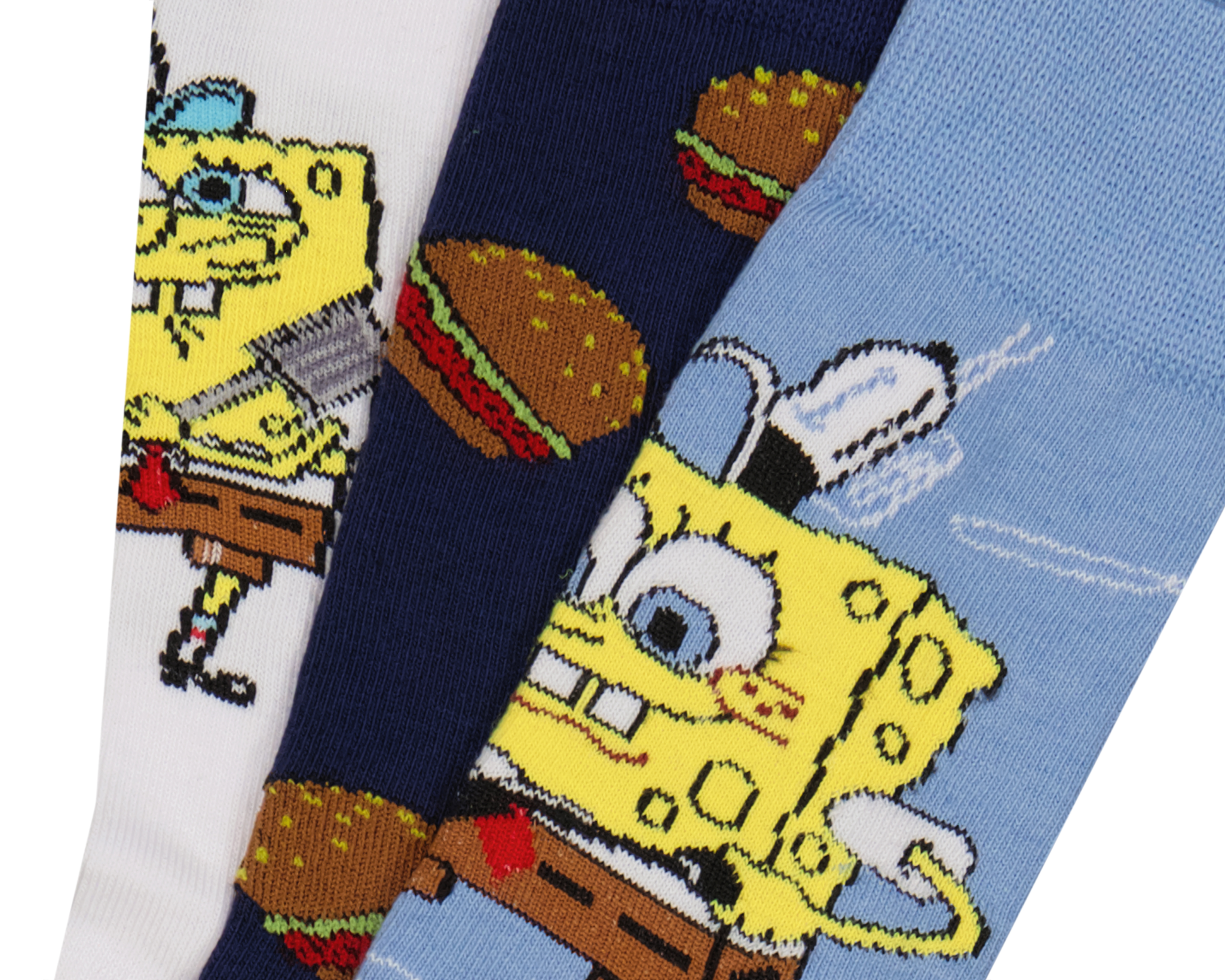 Foto 3 pulgar | Foto 2 | Calcetas Largas Bob Esponja para Hombre 3 Pares