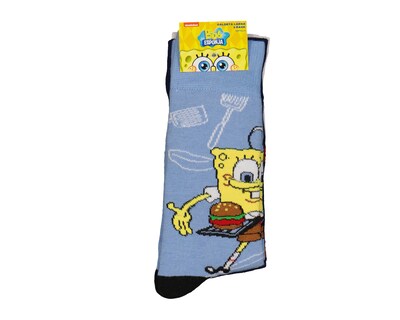 Foto 3 | Foto 3 | Calcetas Largas Bob Esponja para Hombre 3 Pares