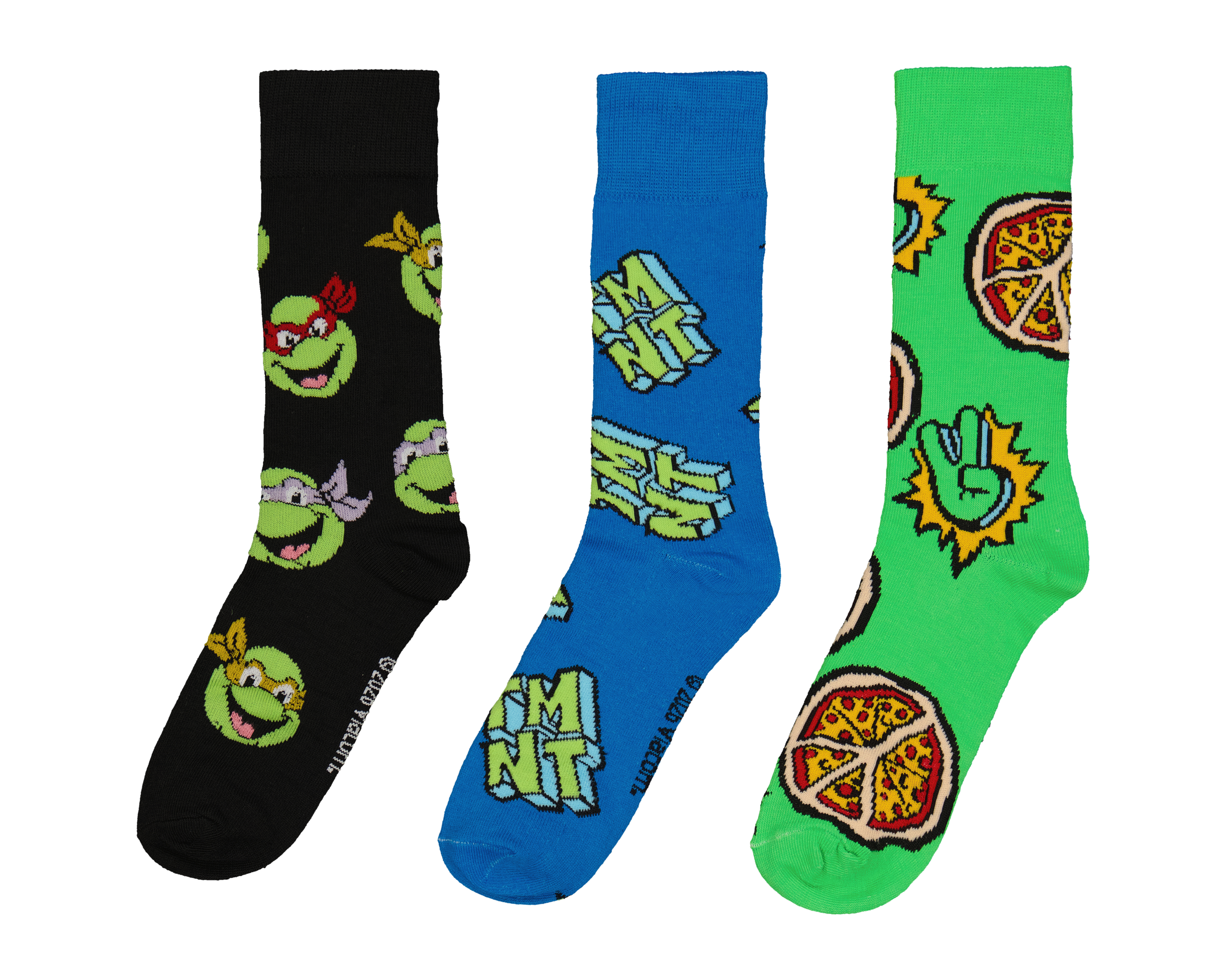 Foto 2 pulgar | Foto 1 | Calcetas Largas Tortugas Ninja para Hombre 3 Pares