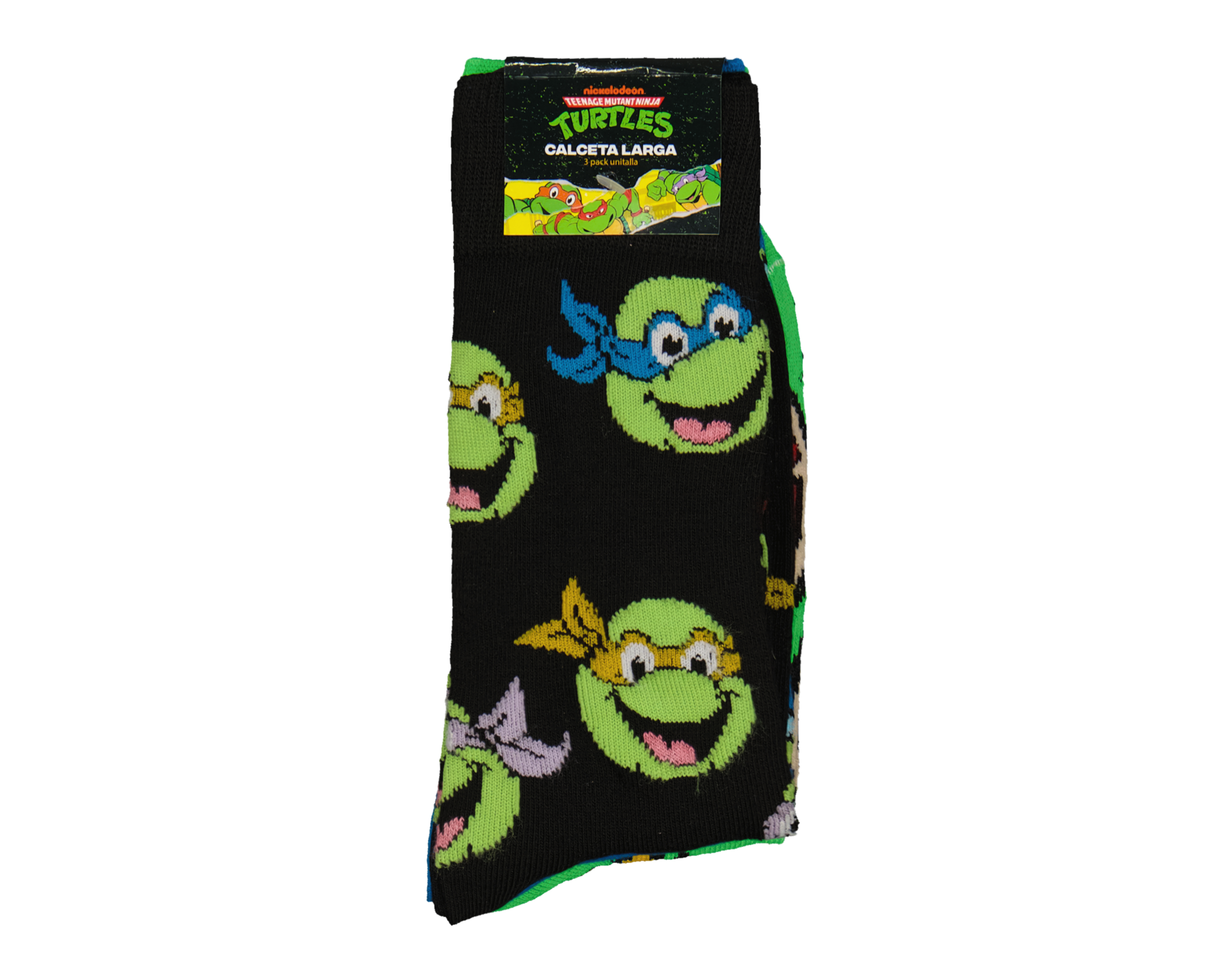 Foto 3 | Foto 3 | Calcetas Largas Tortugas Ninja para Hombre 3 Pares