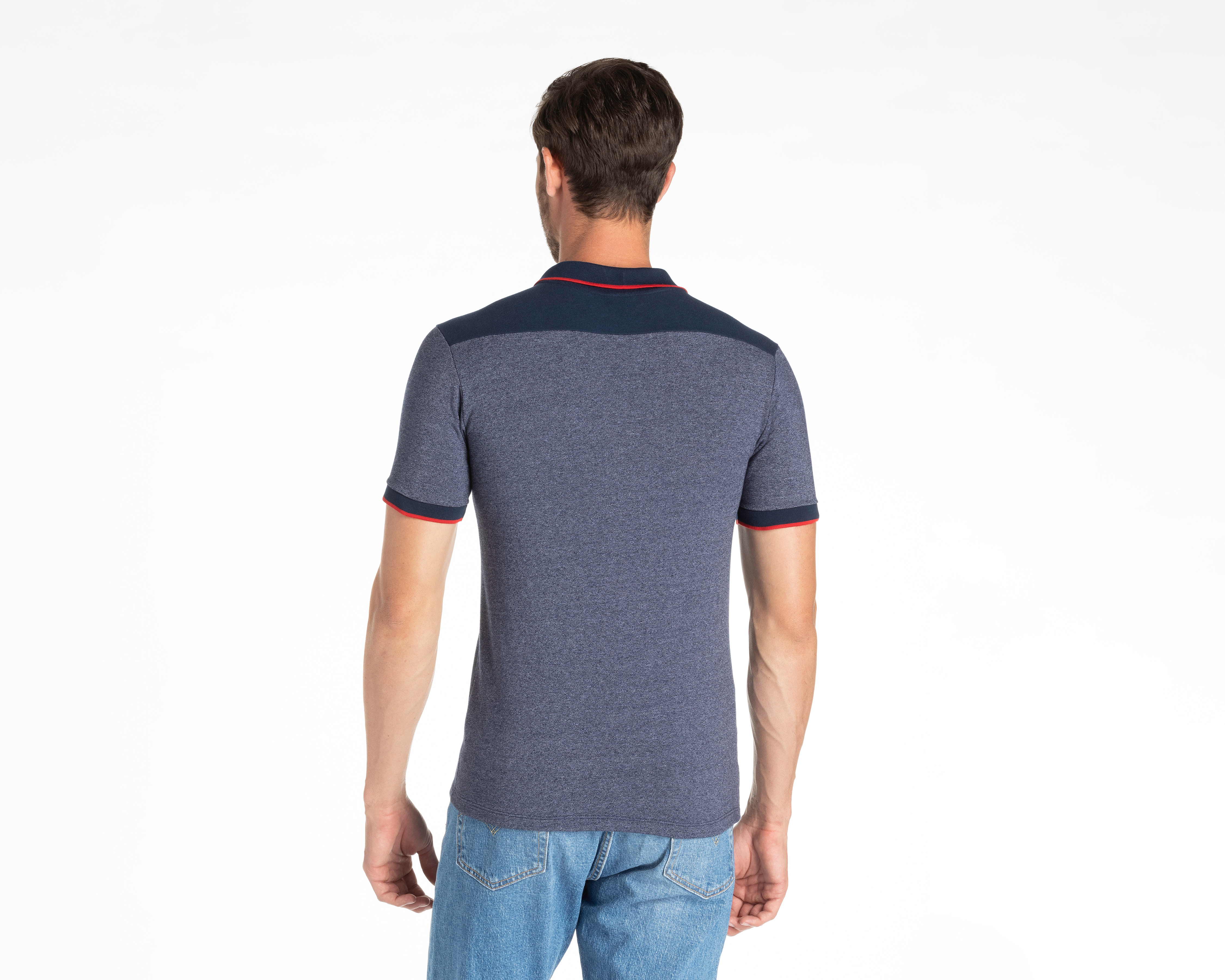 Foto 2 | Foto 2 | Playera Polo Refill Gris para Hombre