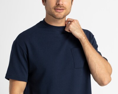 Foto 4 | Foto 4 | Playera de Cuello Redondo Azul Refill para Hombre