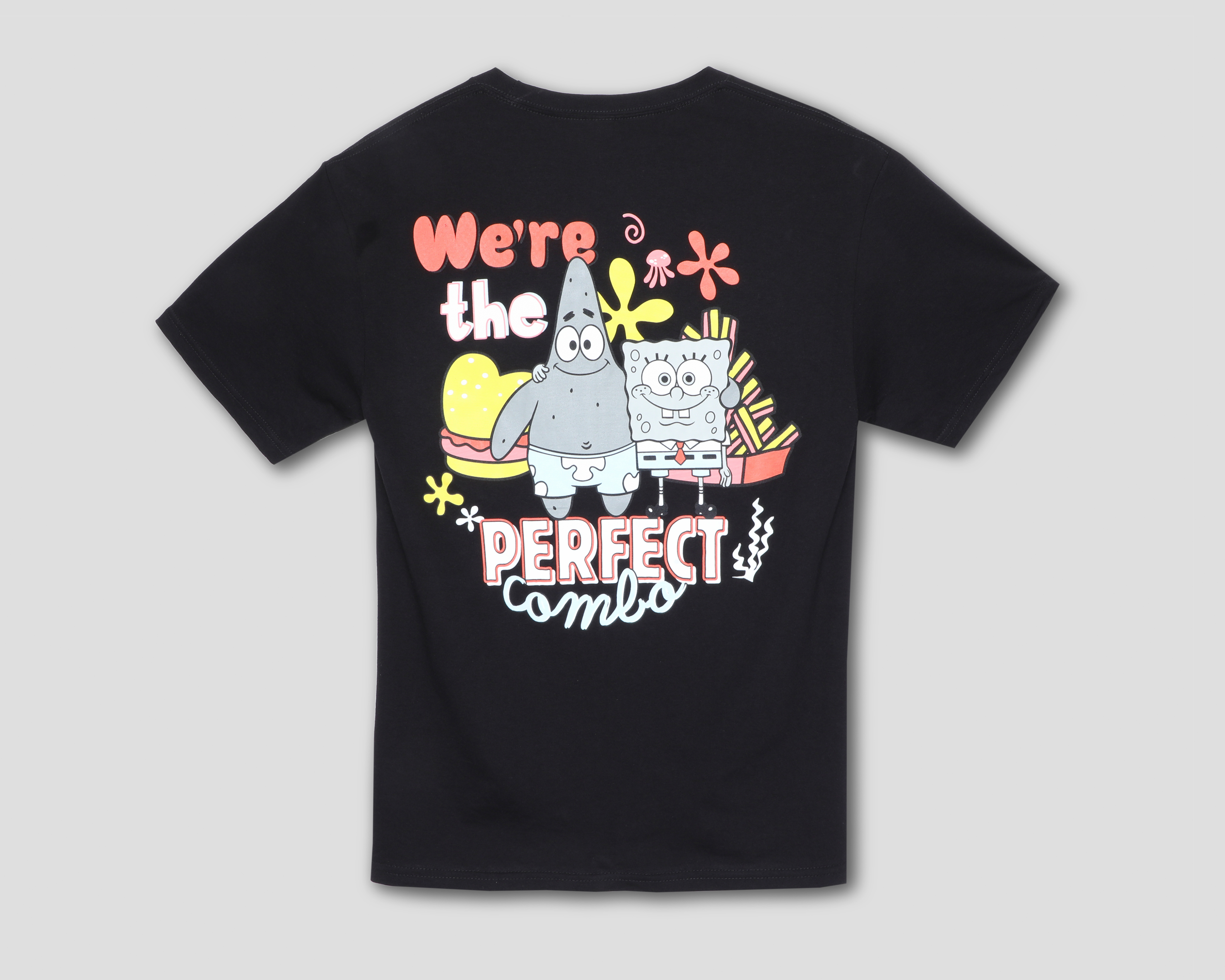 Foto 2 | Foto 2 | Playera de Cuello Redondo Negra Bob Esponja para Hombre