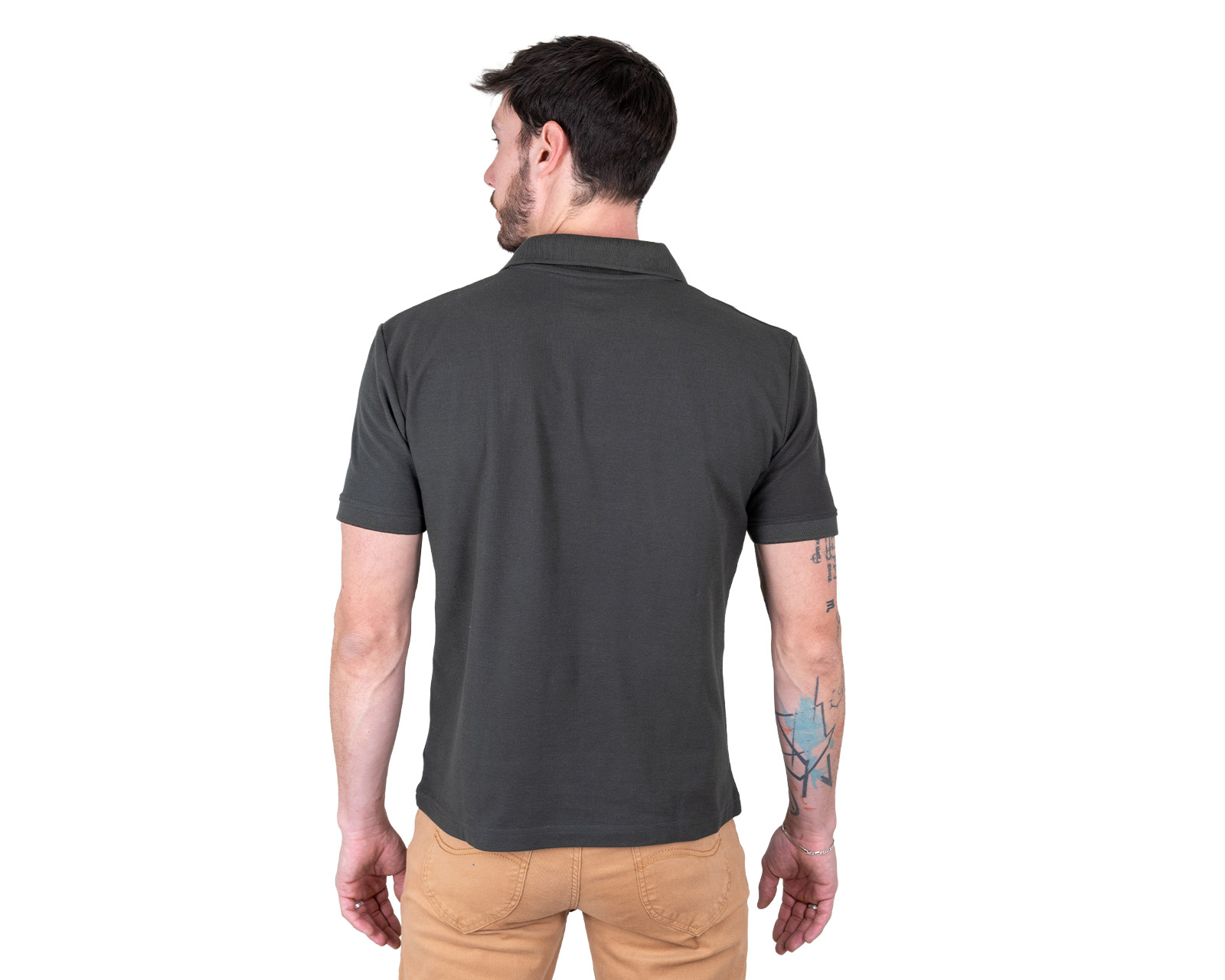 Foto 4 pulgar | Foto 3 | Playera Polo Lee Verde para Hombre