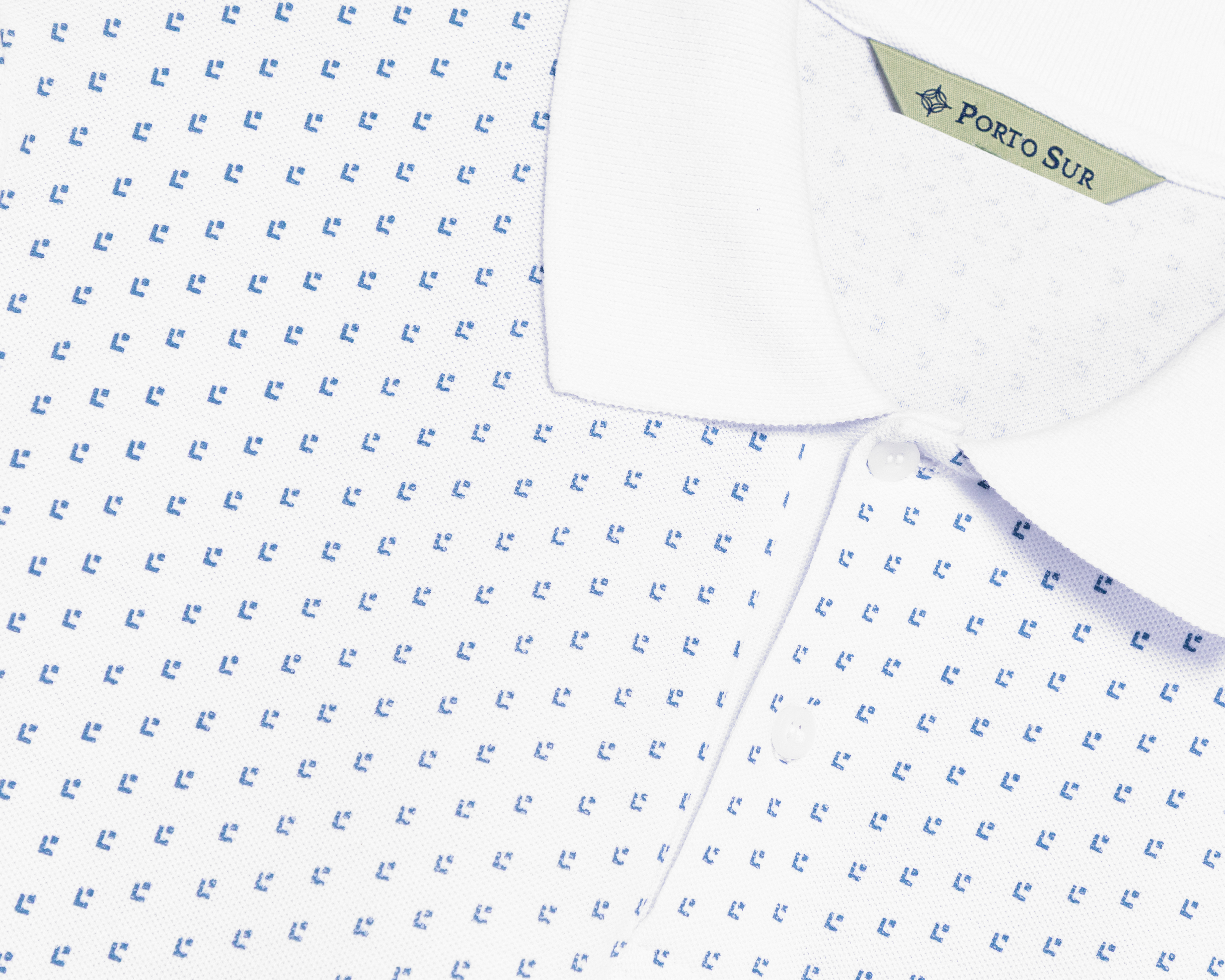 Foto 3 | Foto 3 | Playera Polo Porto Sur Manga Corta Blanca para Hombre