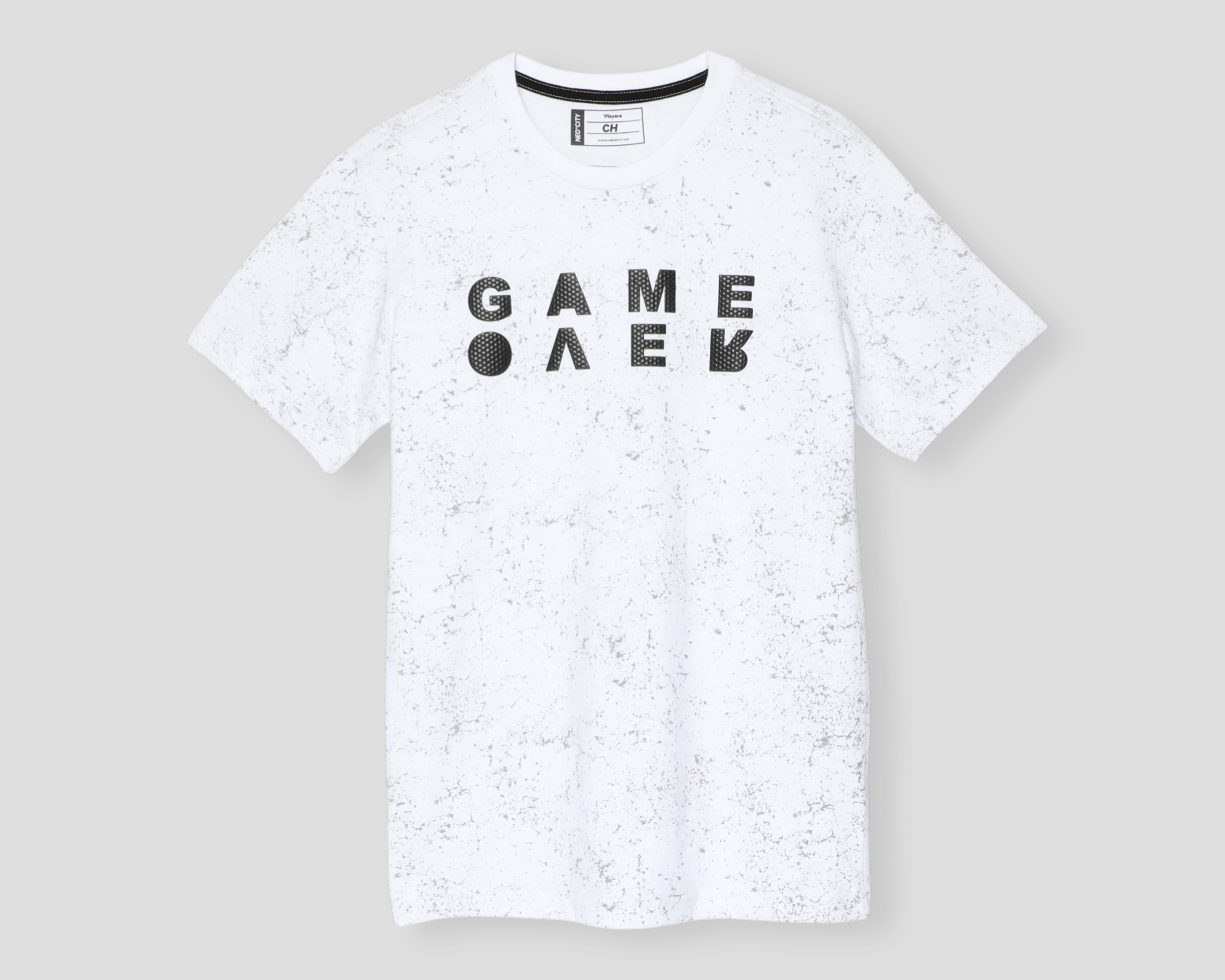 Foto 1 | Foto 1 | Playera de Cuello Redondo Blanca Neo*City para Hombre