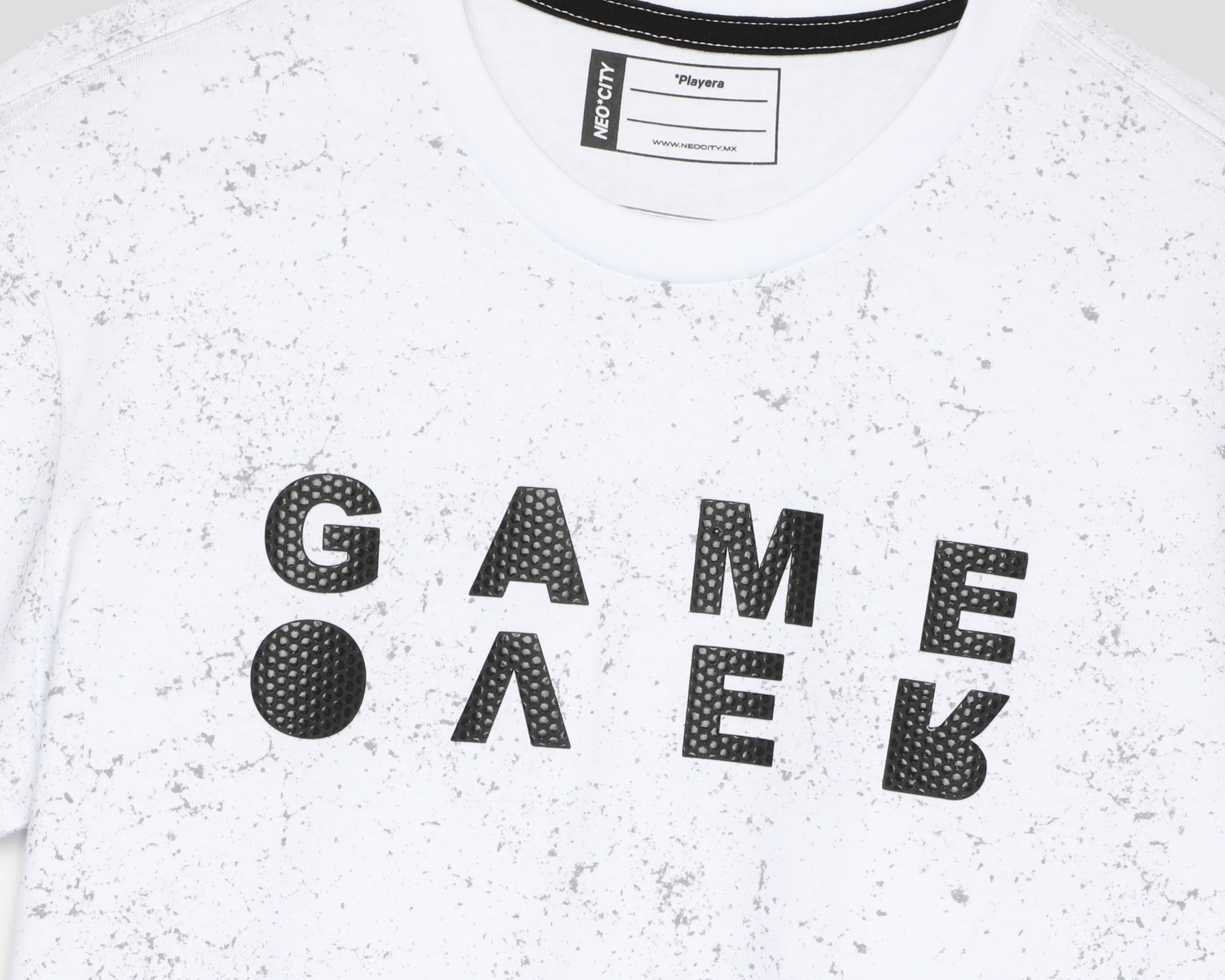 Foto 3 | Foto 3 | Playera de Cuello Redondo Blanca Neo*City para Hombre