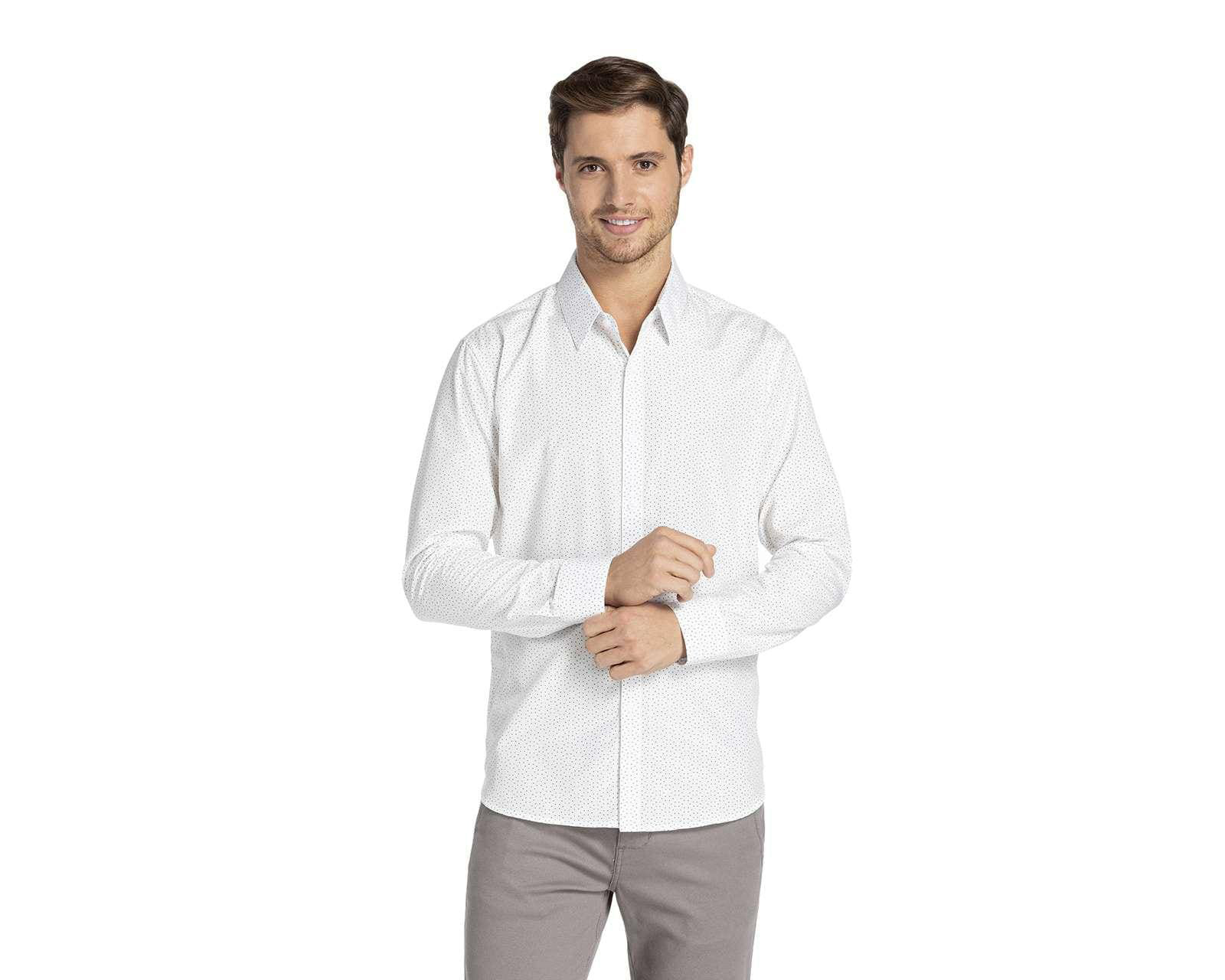 Foto 1 | Foto 1 | Camisa Casual Wall Street Regular Fit con Miniprint