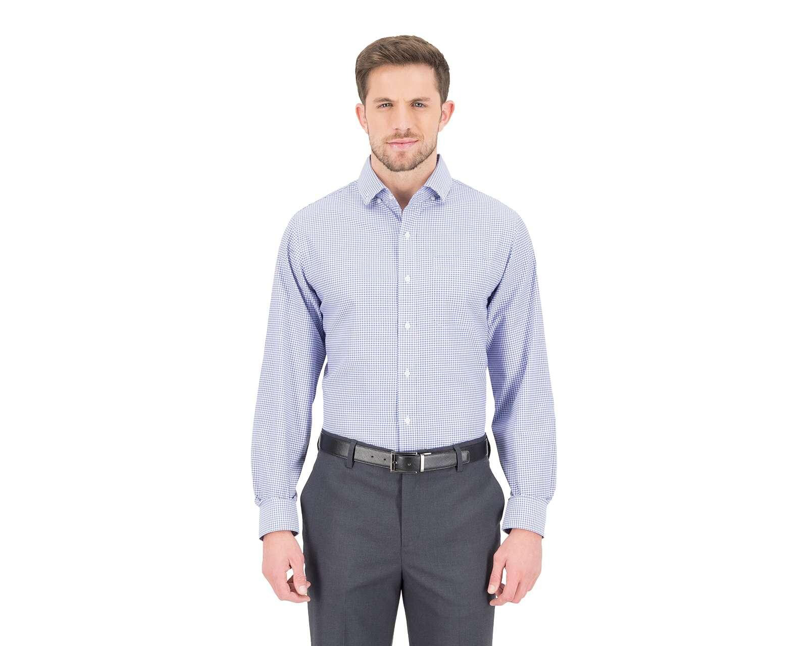 Camisa Casual Wall Street Regular Fit a Cuadros