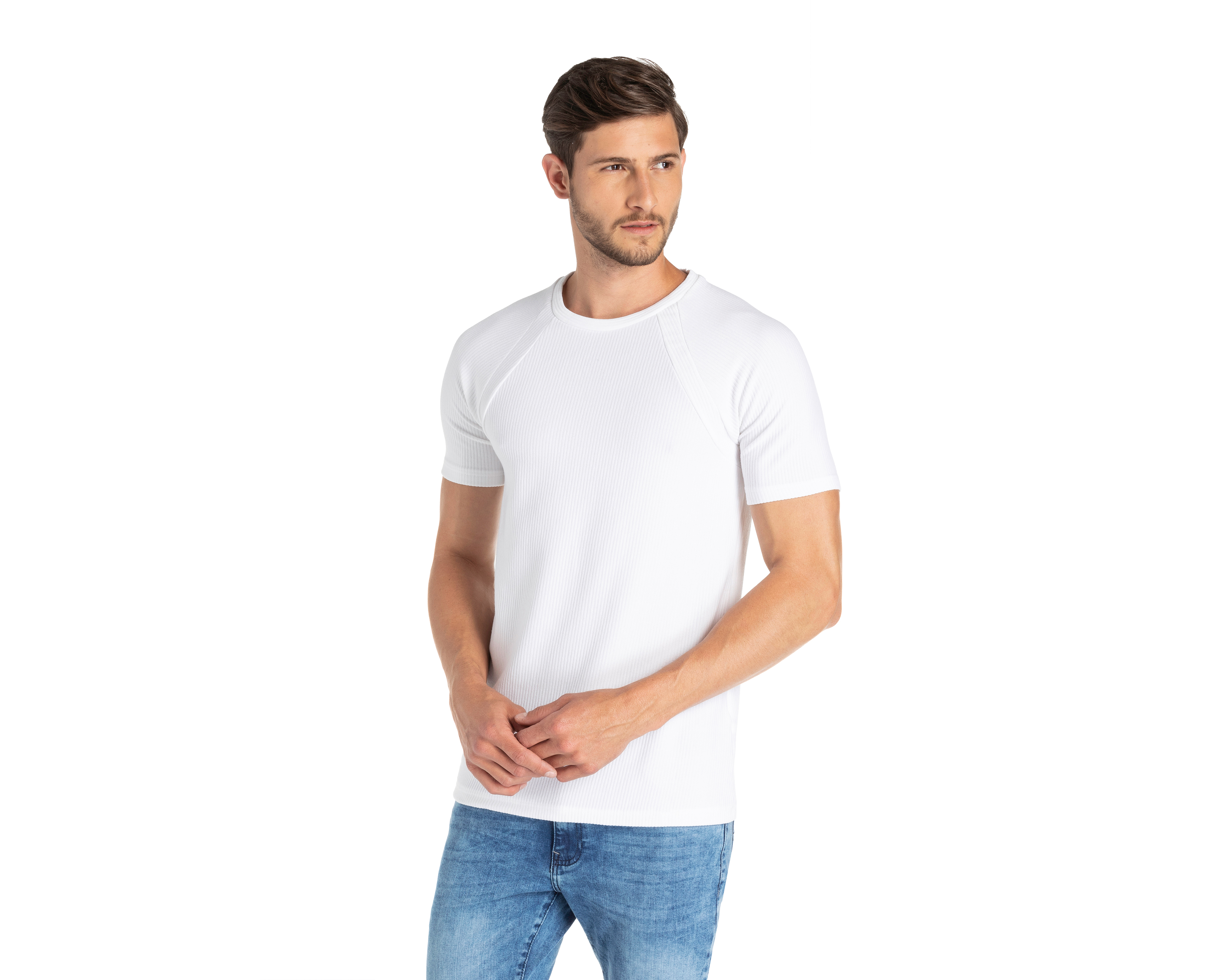 Foto 2 pulgar | Foto 1 | Playera Refill Cuello Redondo