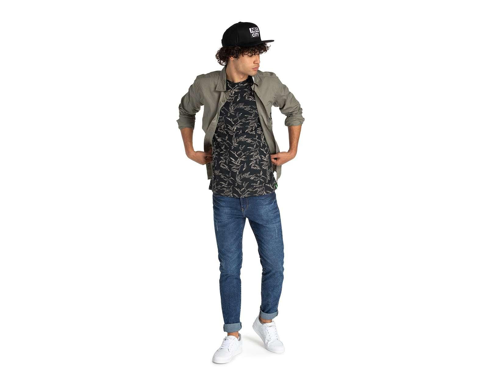 Foto 3 pulgar | Foto 2 | Playera Neo*City Cuello Redondo