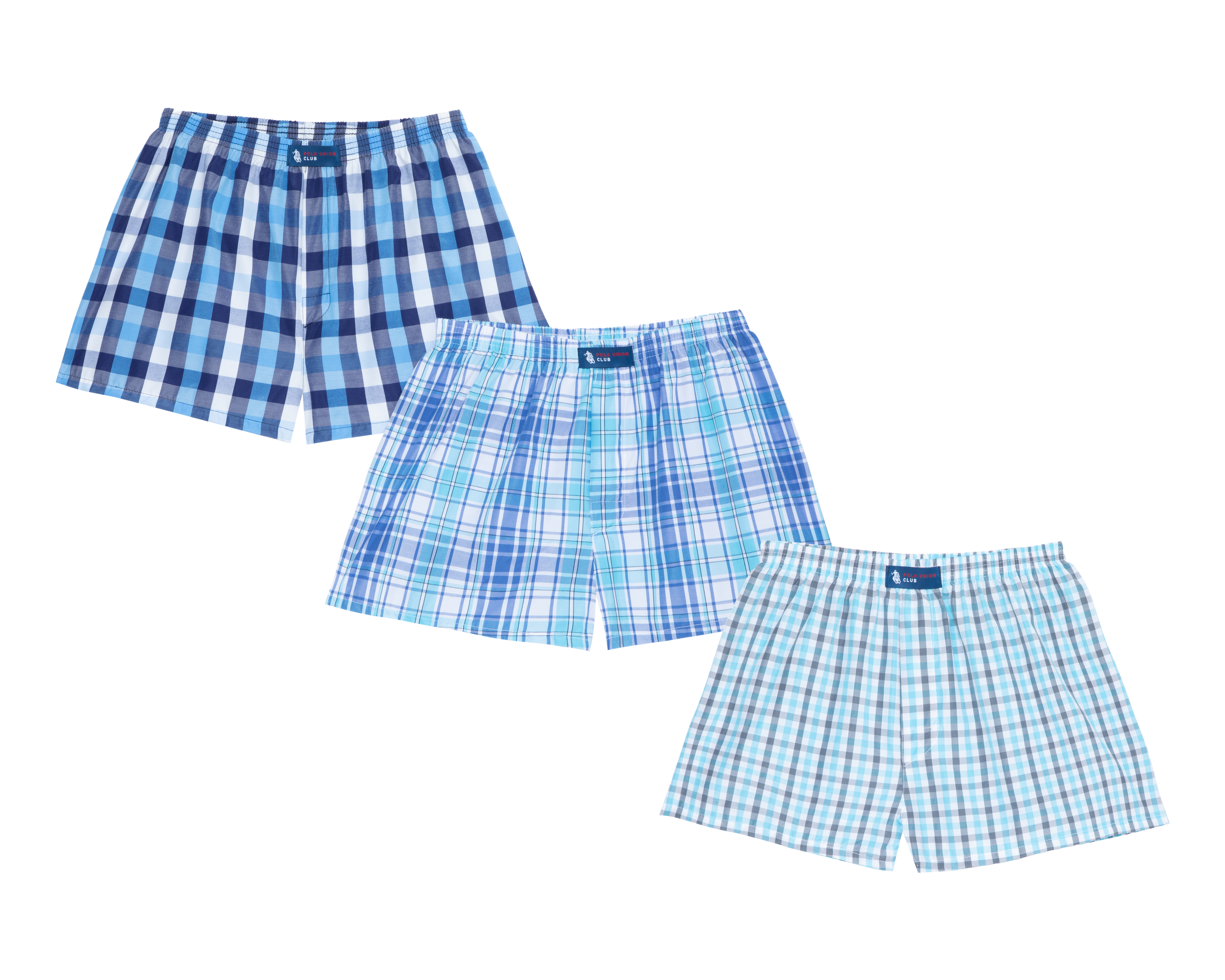 Bóxer Corto Polo Union Club para Hombre 3 Piezas