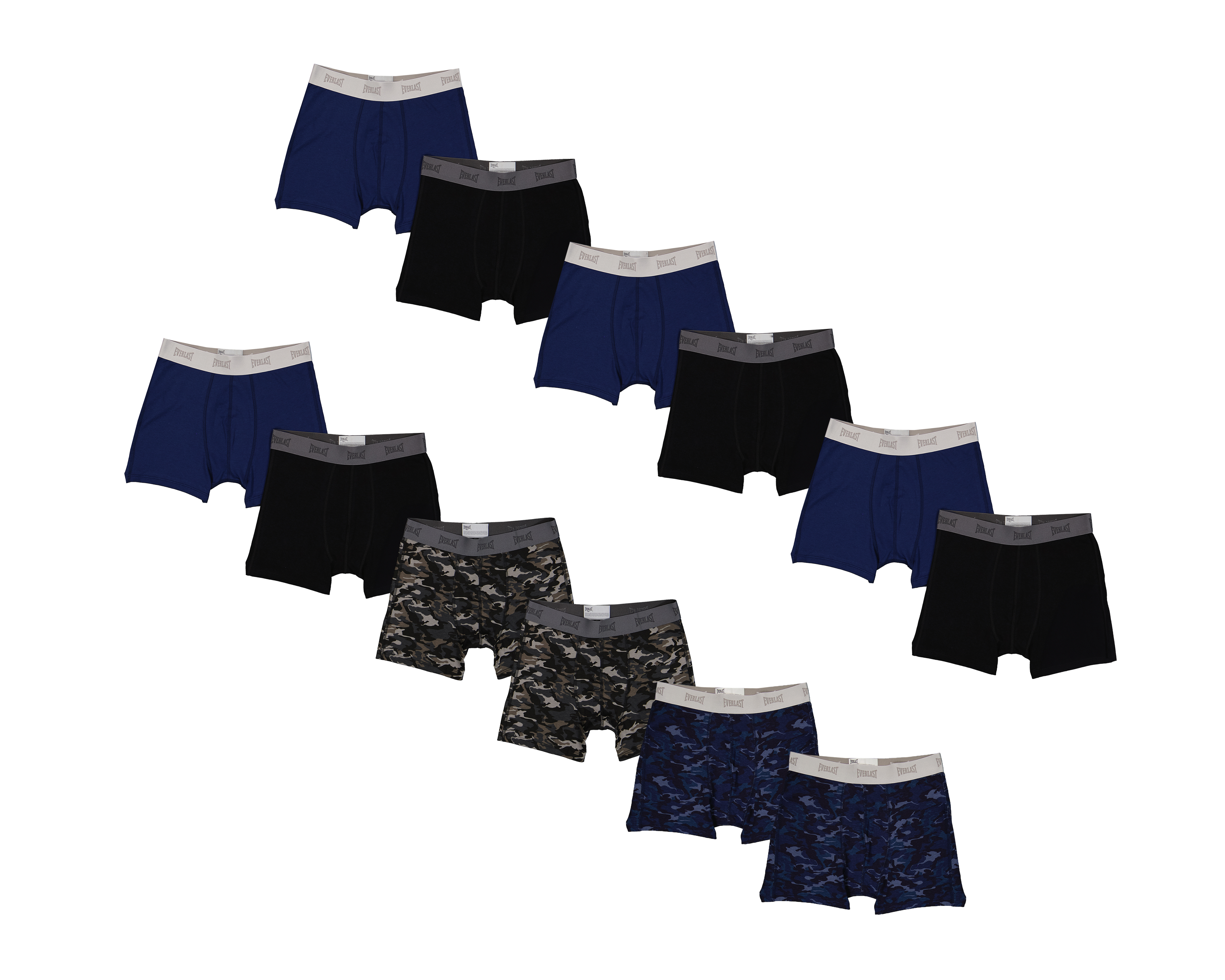 Bóxer Largo Everlast para Hombre 12 Piezas