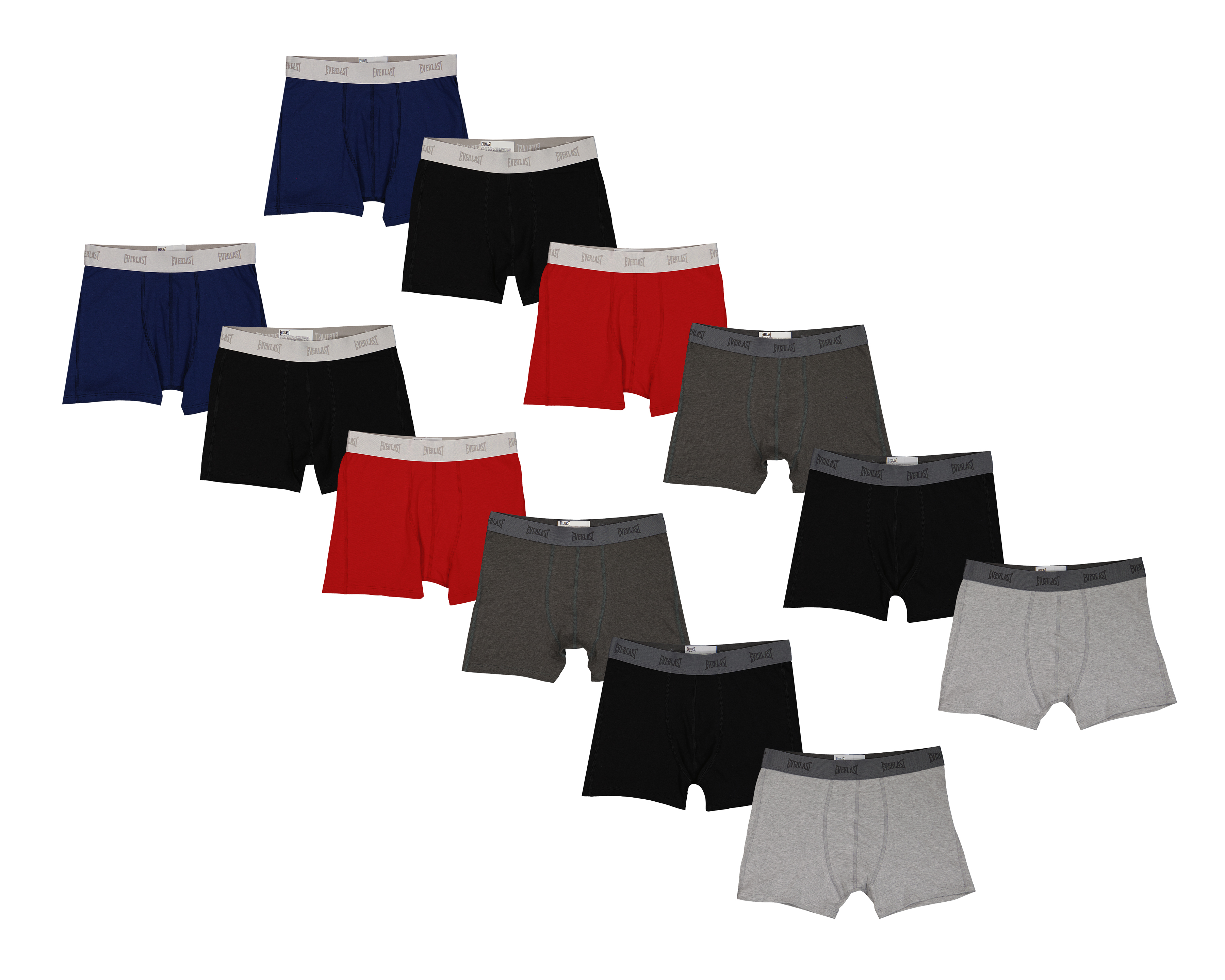 Bóxer Largo Everlast para Hombre 12 Piezas