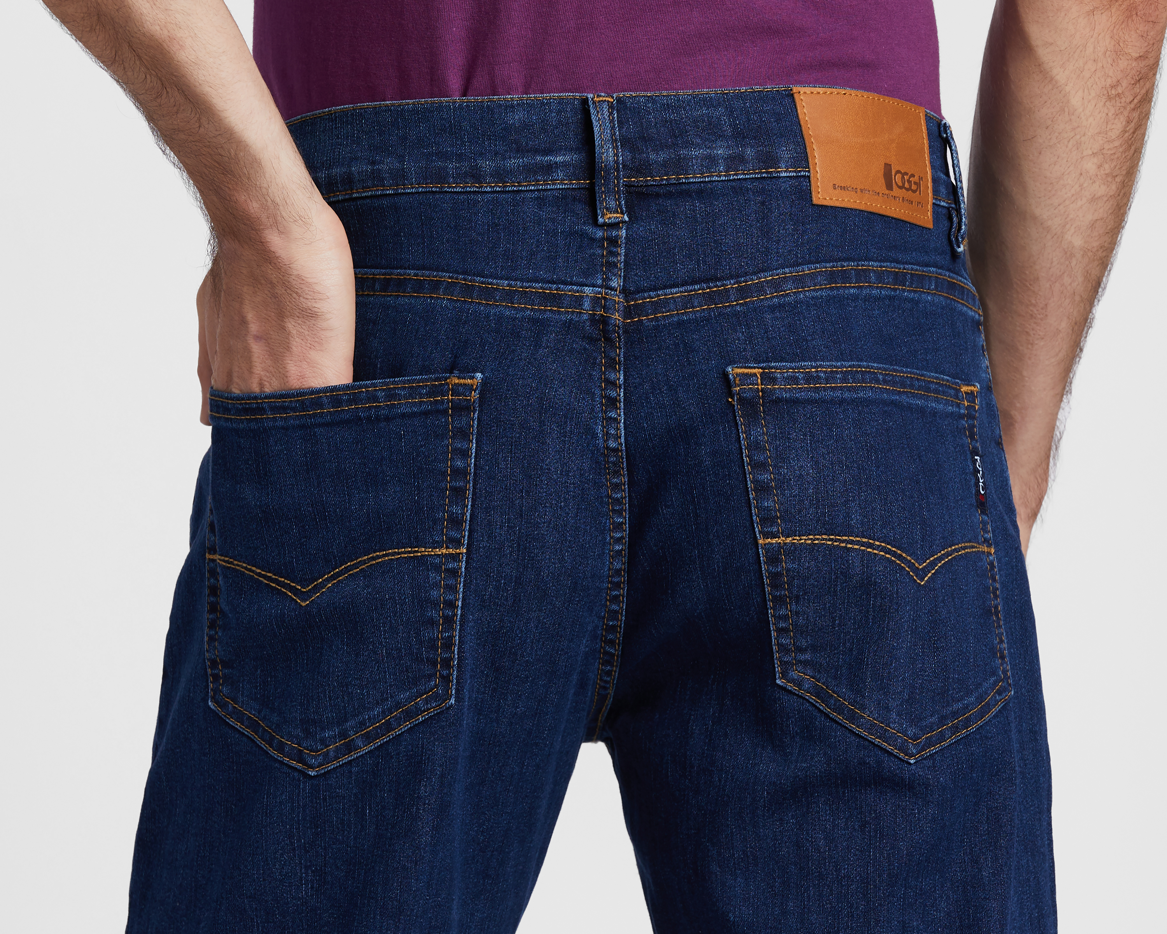 Foto 5 pulgar | Foto 4 | Jeans Slim Fit Oggi Iron Top Blue para Hombre
