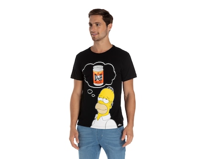 Foto 1 | Foto 1 | Playera The Simpsons Cuello Redondo