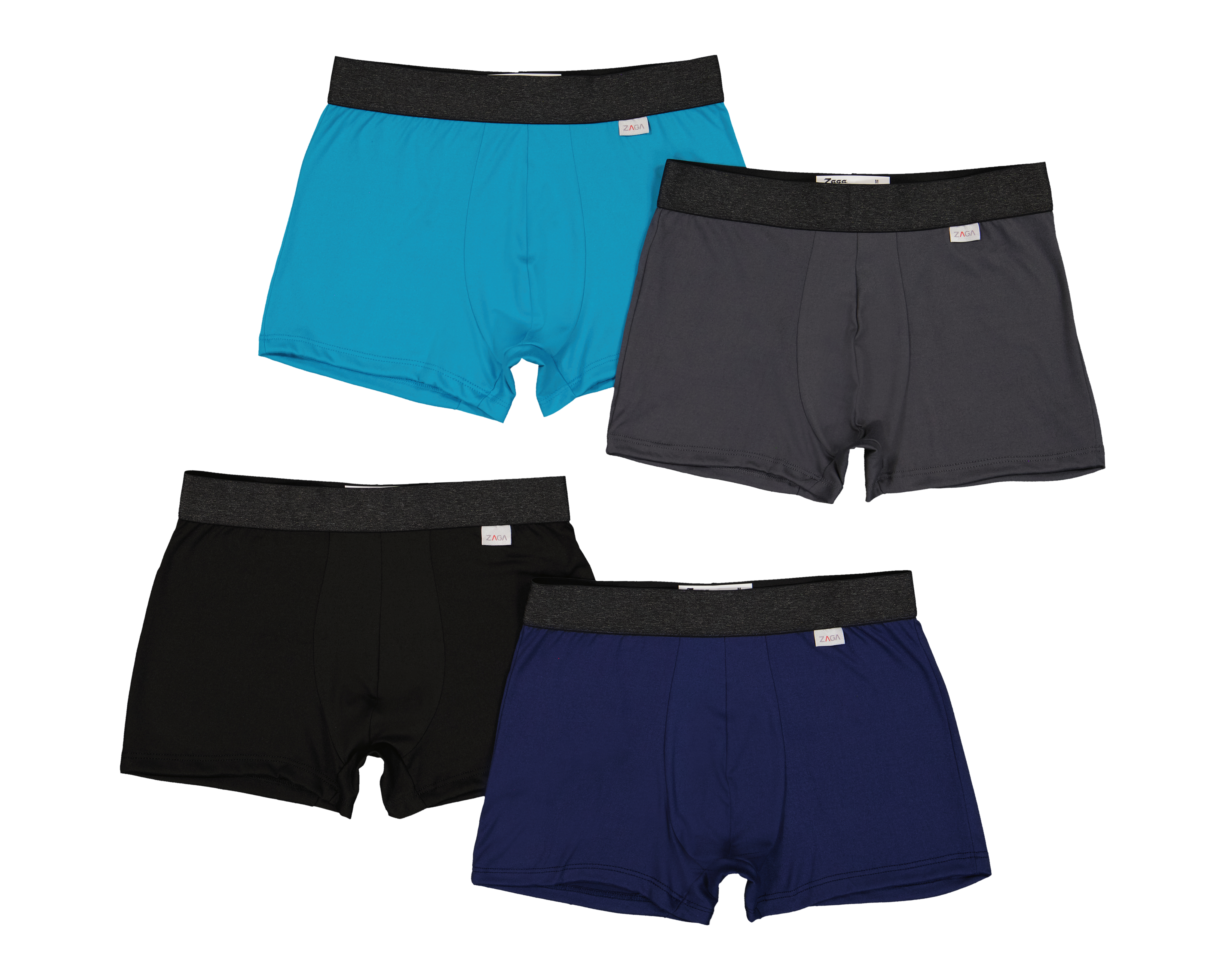Foto 2 pulgar | Foto 1 | Bóxer Corto Zaga para Hombre 4 Piezas