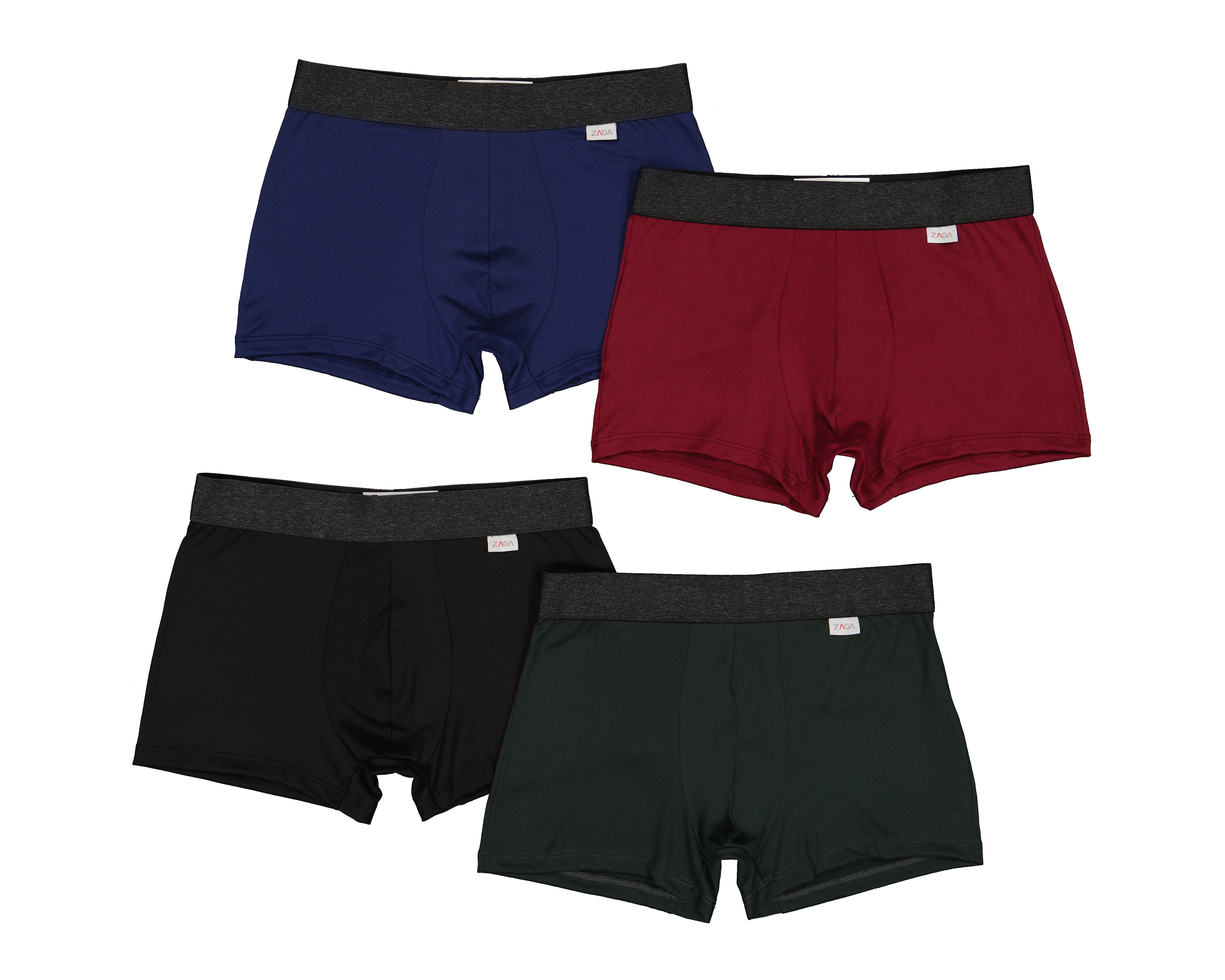 Foto 2 pulgar | Foto 1 | Bóxer Corto Zaga para Hombre 4 Piezas