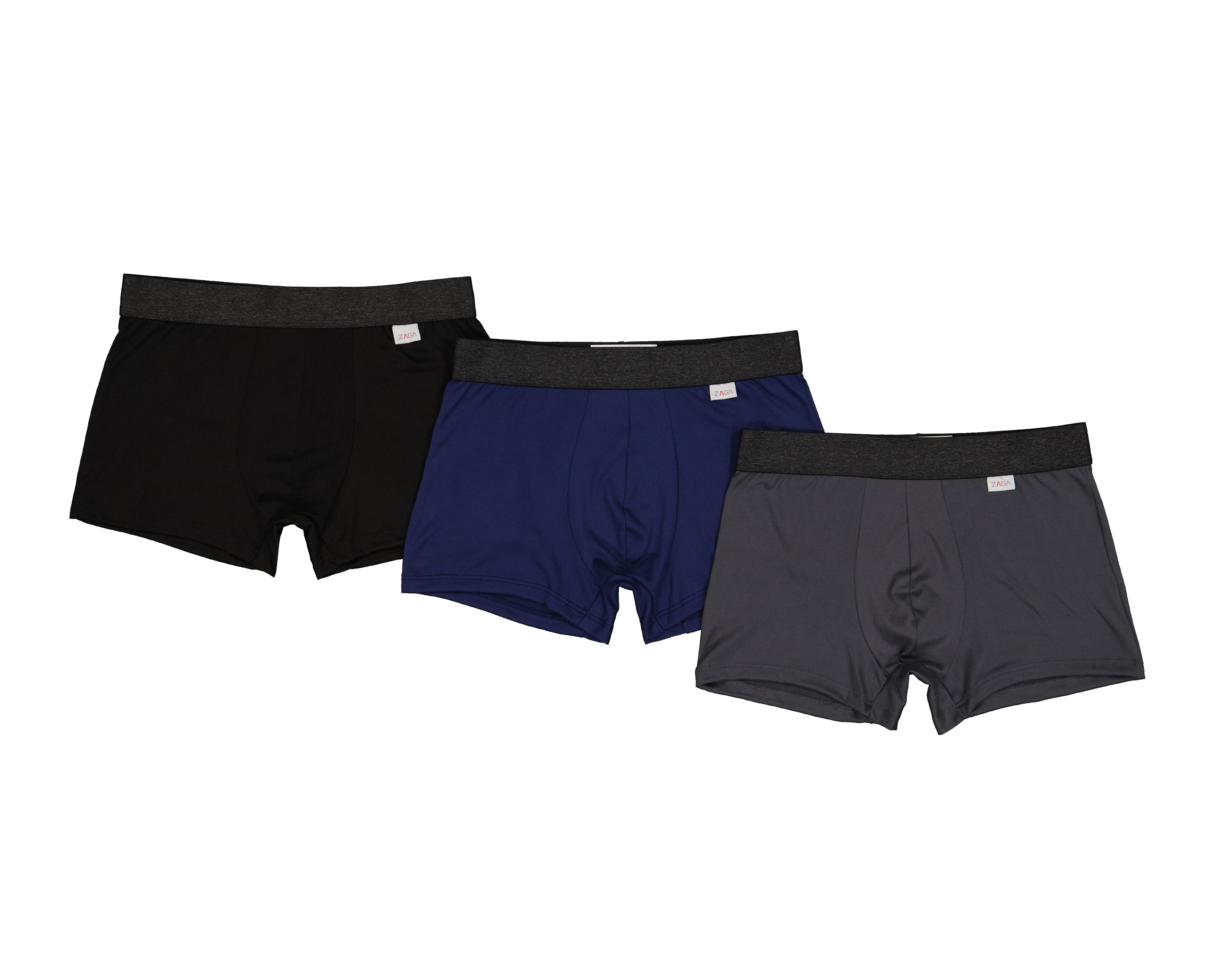 Foto 1 | Foto 1 | Bóxer Corto Zaga para Hombre 3 Piezas