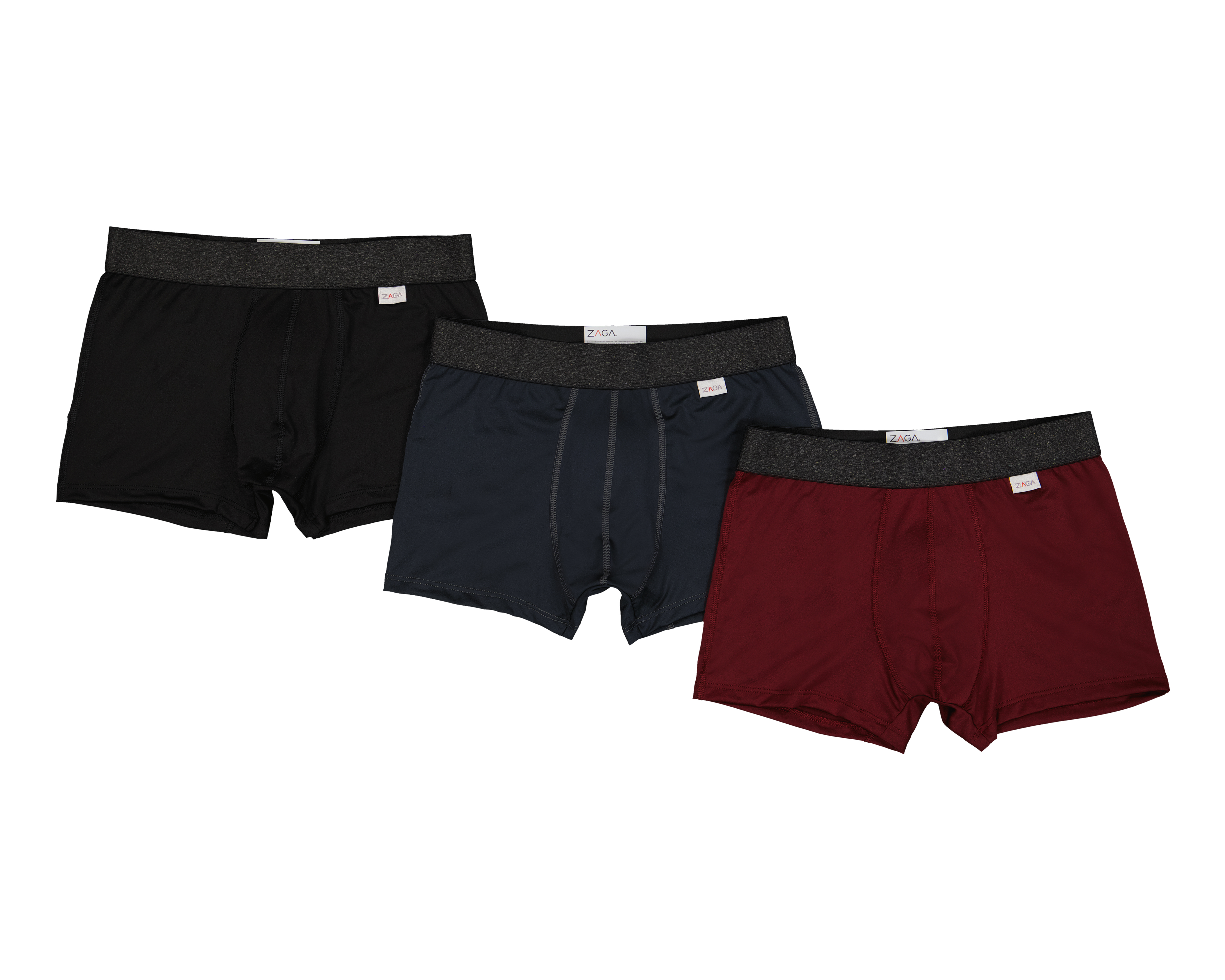 Foto 1 | Foto 1 | Bóxer Corto Zaga para Hombre 3 Piezas