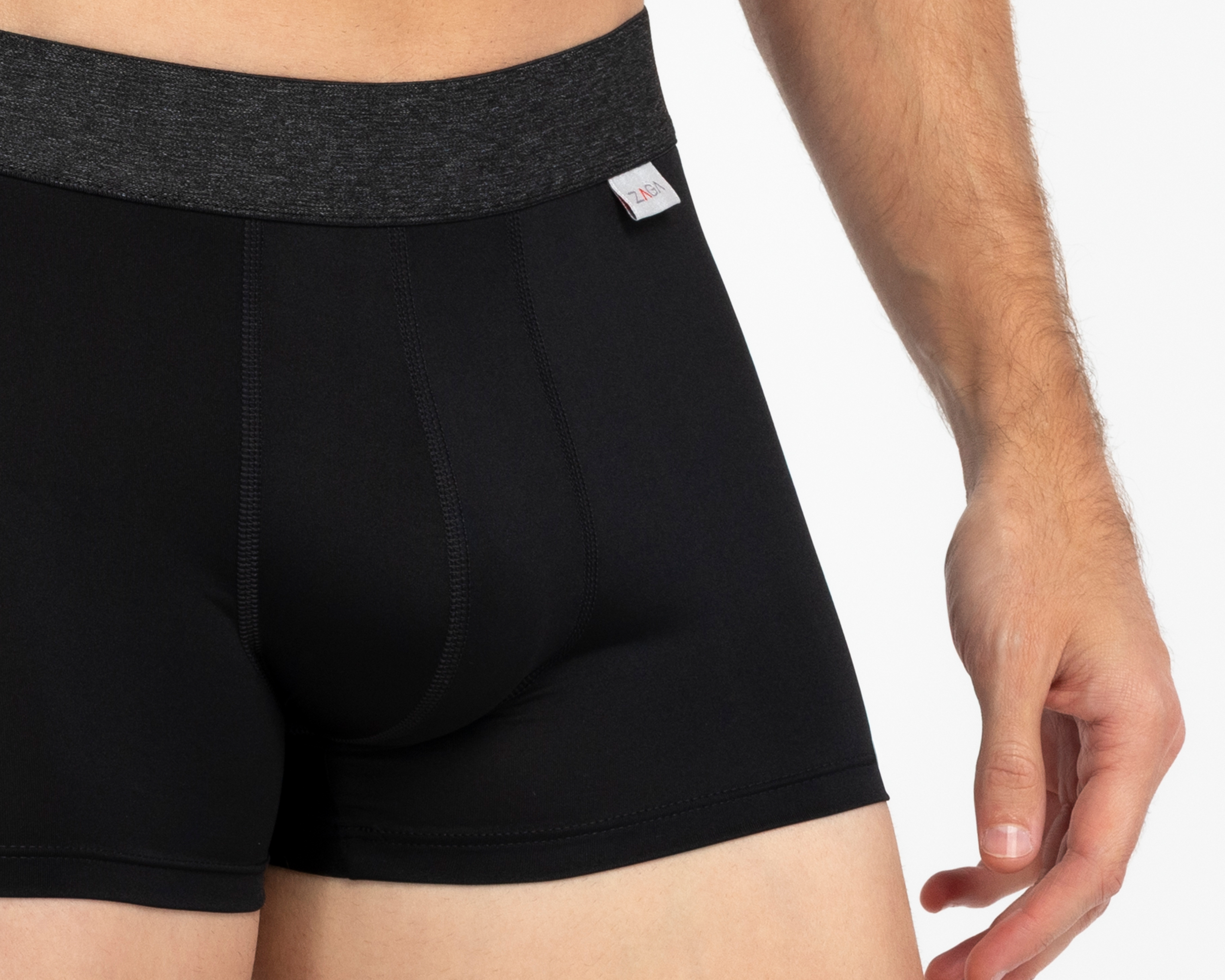 Foto 4 | Foto 4 | Bóxer Corto Zaga para Hombre 3 Piezas