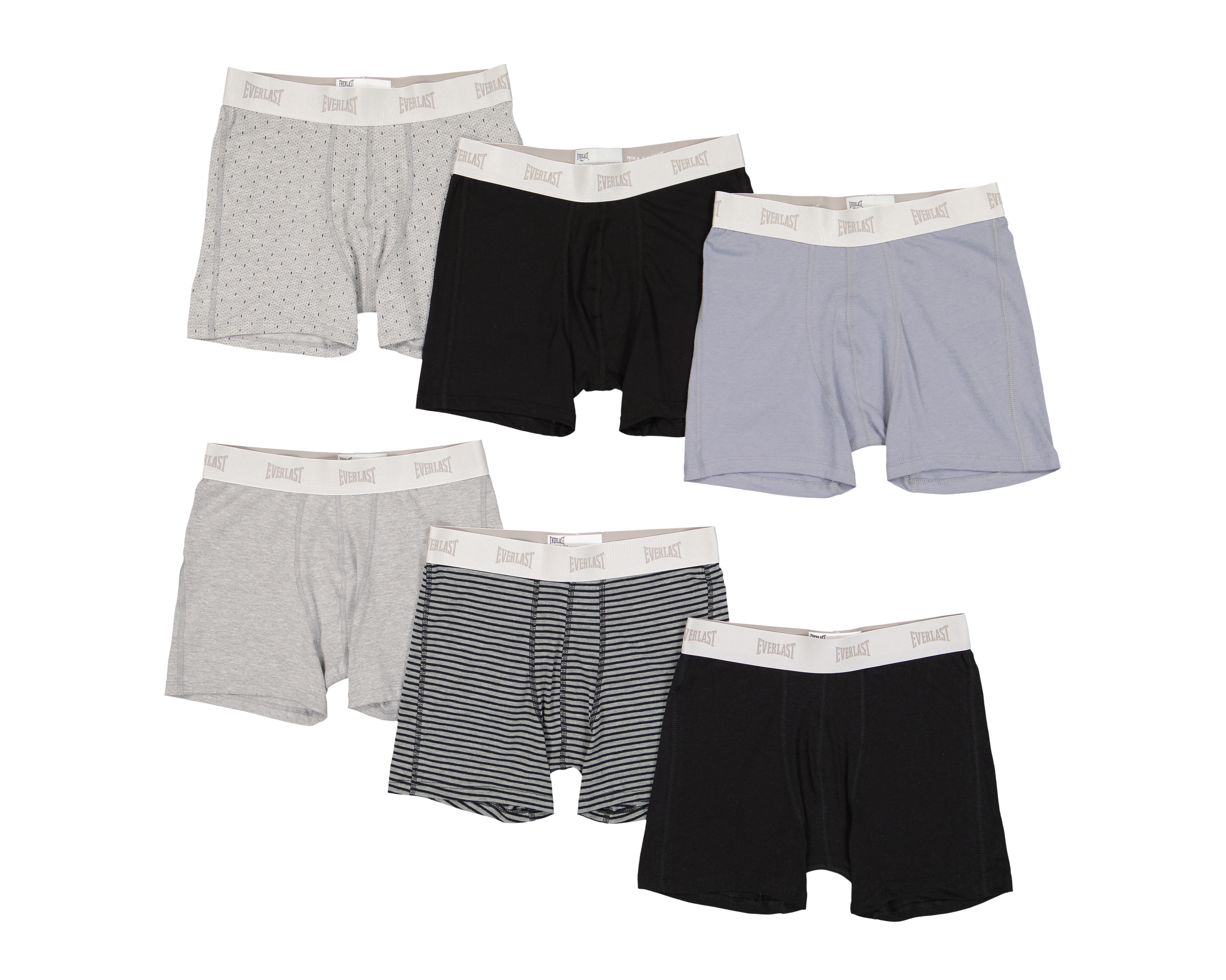 Bóxer Largo Everlast para Hombre 6 Piezas