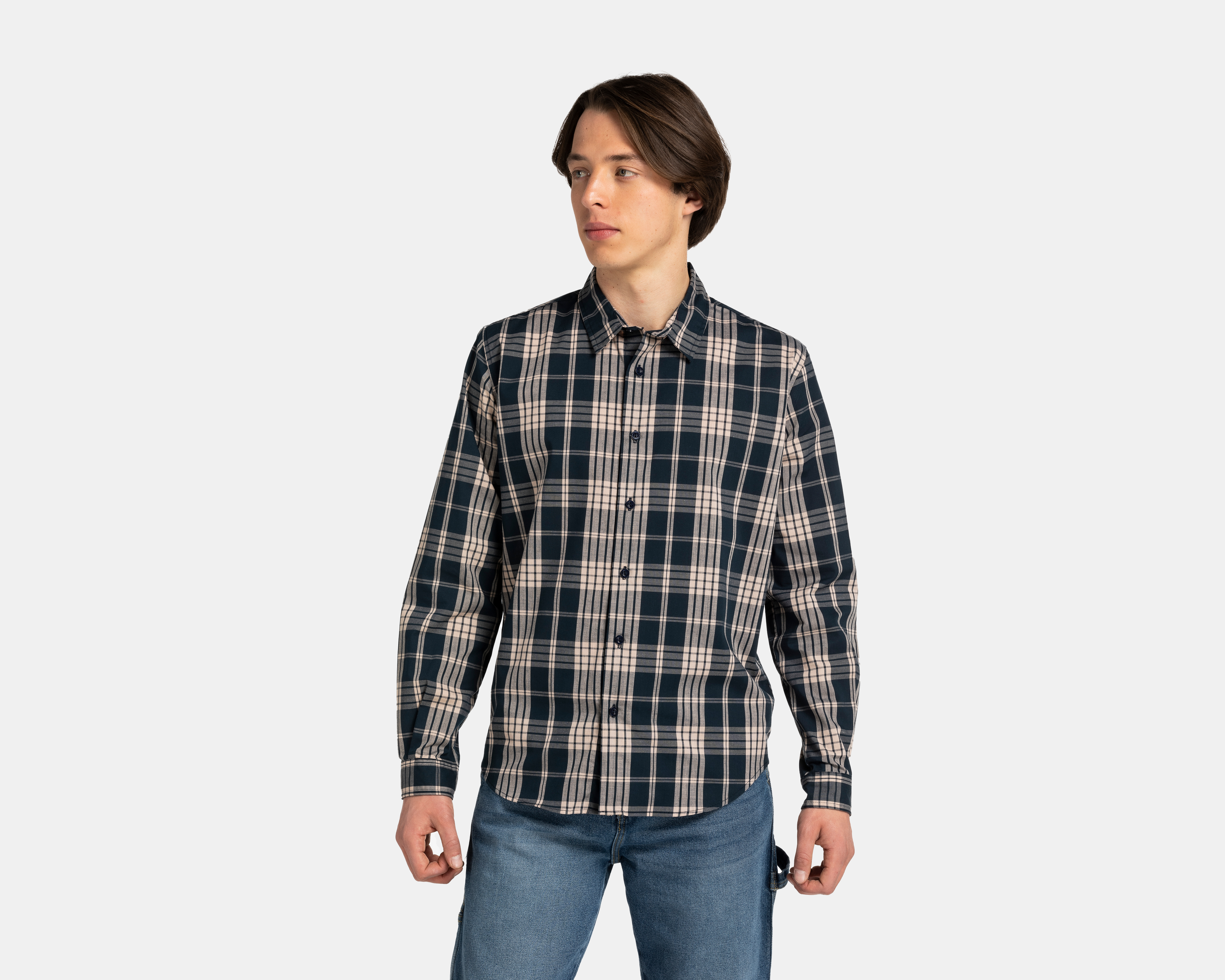 Foto 2 pulgar | Foto 1 | Camisa Casual Oggi Regular Fit de Cuadros