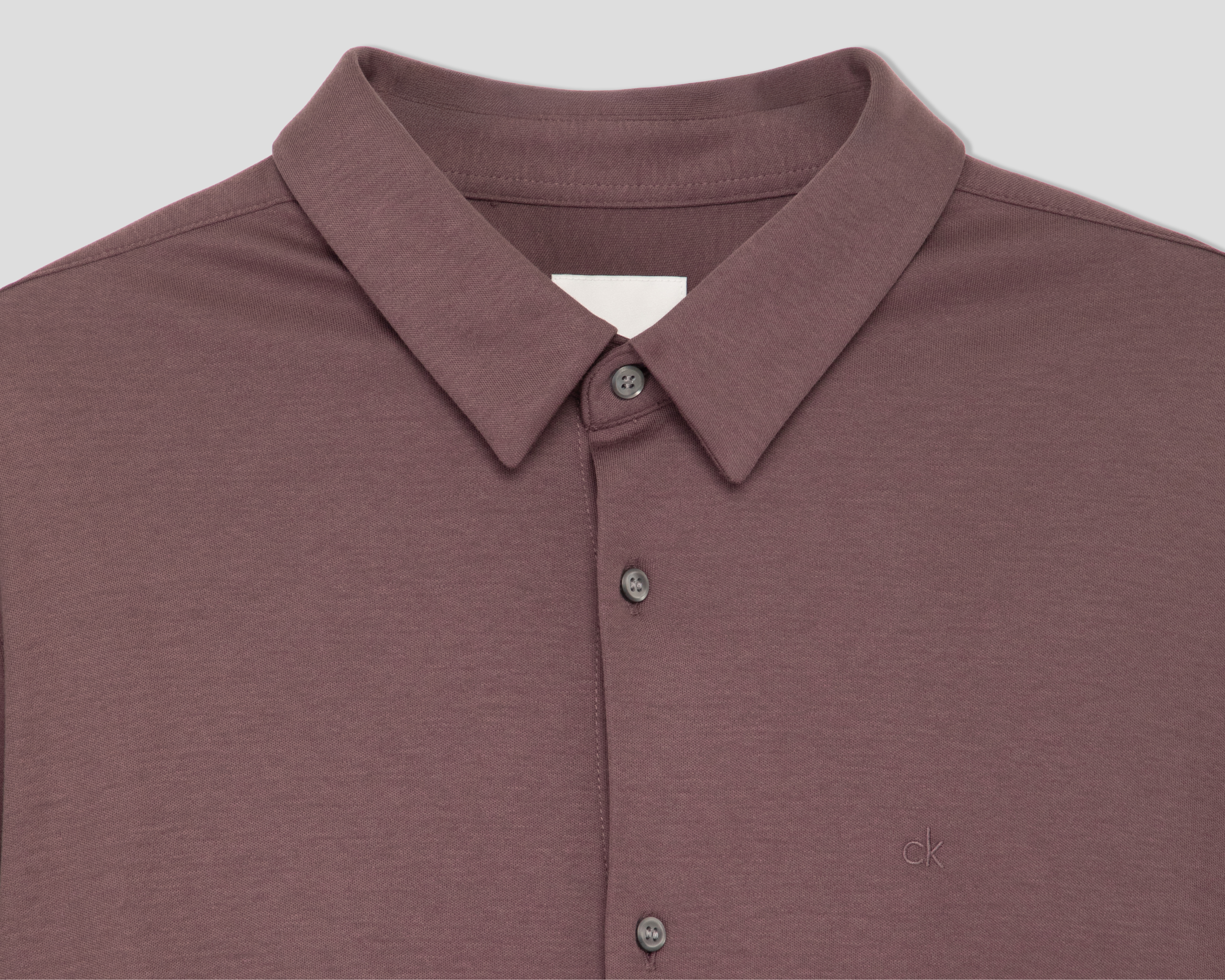 Foto 4 pulgar | Foto 3 | Camisa Casual de Algodón Calvin Klein Regular Lisa para Hombre