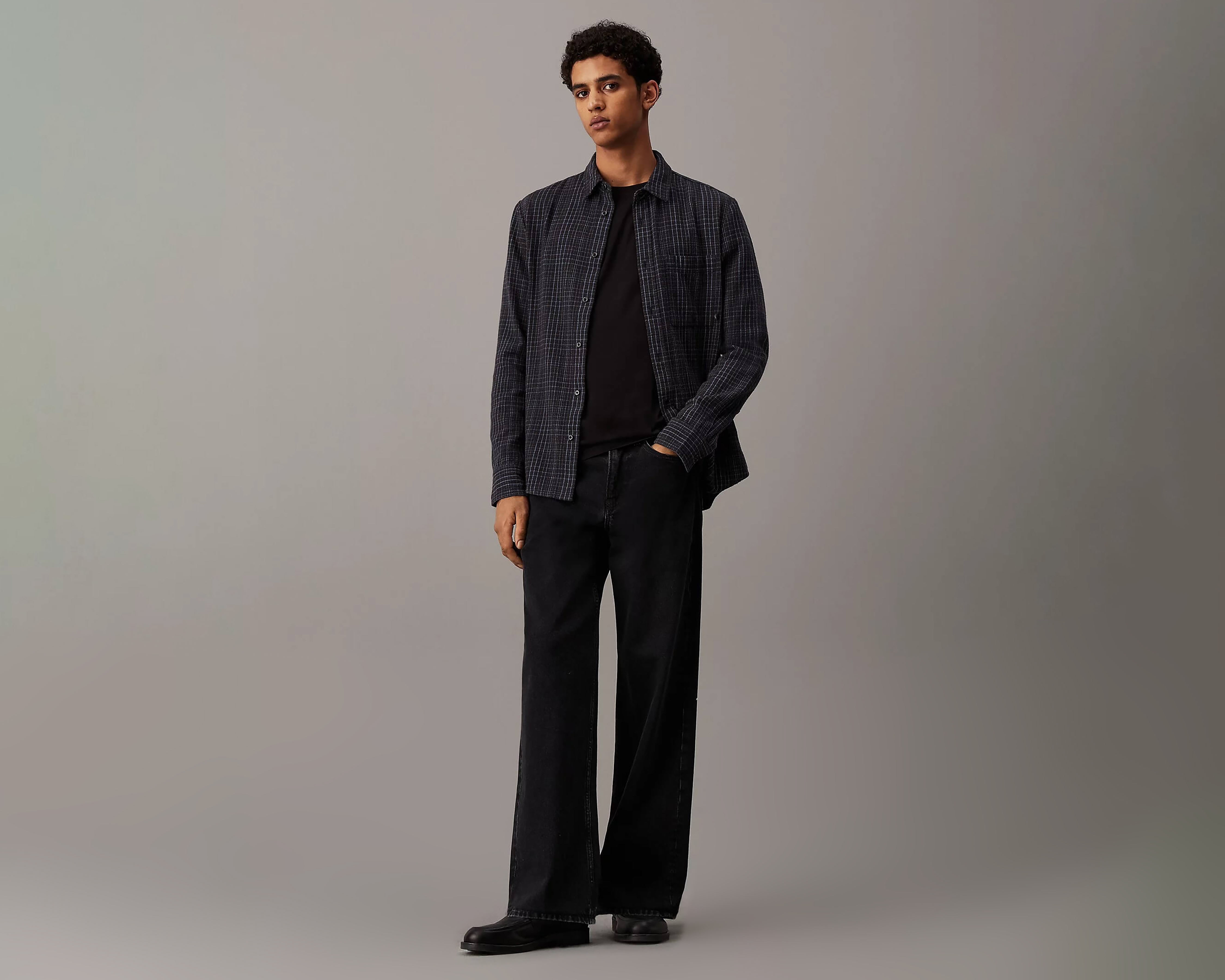 Foto 2 | Foto 2 | Camisa Casual de Algodón Calvin Klein Classic Fit a Cuadros para Hombre