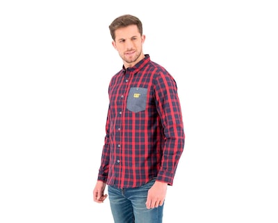 Foto 1 | Foto 1 | Camisa de Moda CAT Regular Fit a Cuadros