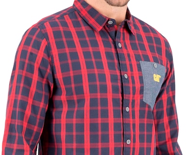 Foto 3 | Foto 3 | Camisa de Moda CAT Regular Fit a Cuadros